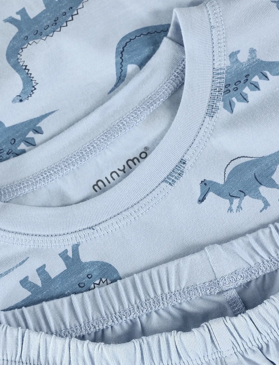 Minymo - Pyjamas LS Set AOP - pyjamassæt - niagara mist - 4