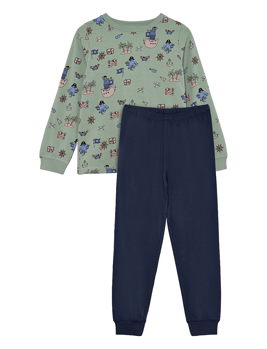 Minymo - Pyjamas LS Set AOP - lily pad - 0