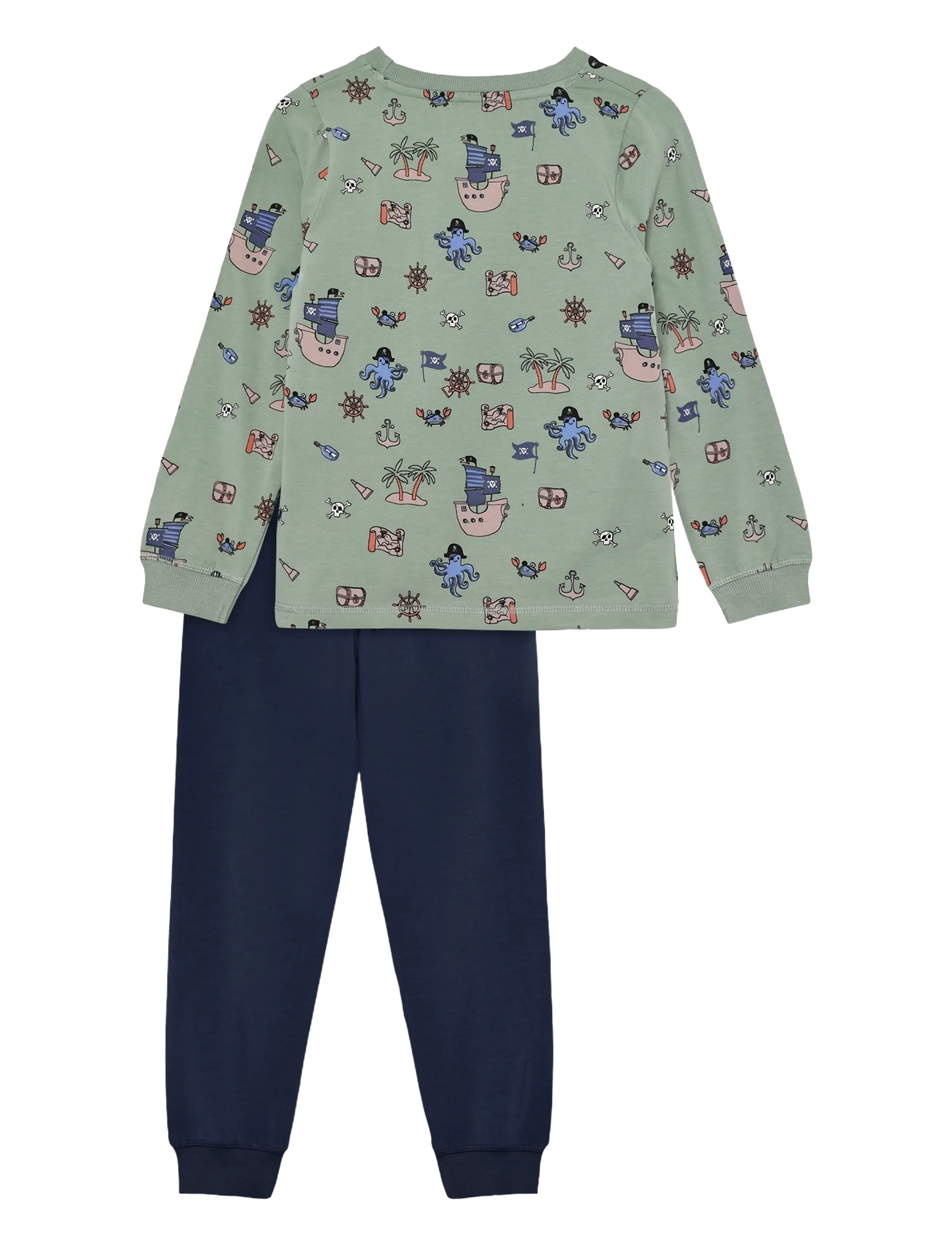 Minymo - Pyjamas LS Set AOP - lily pad - 1