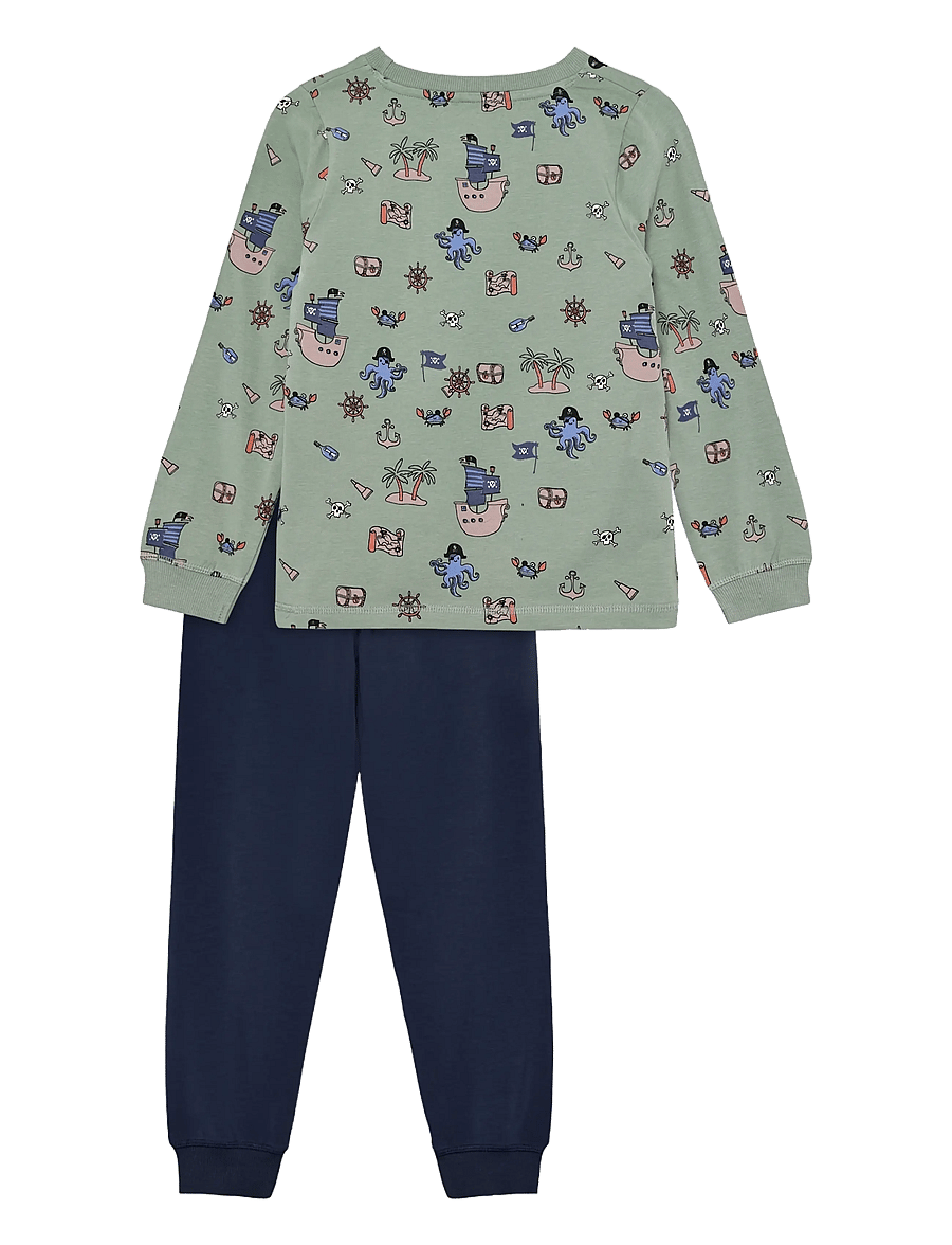 Minymo - Pyjamas LS Set AOP - lily pad - 1