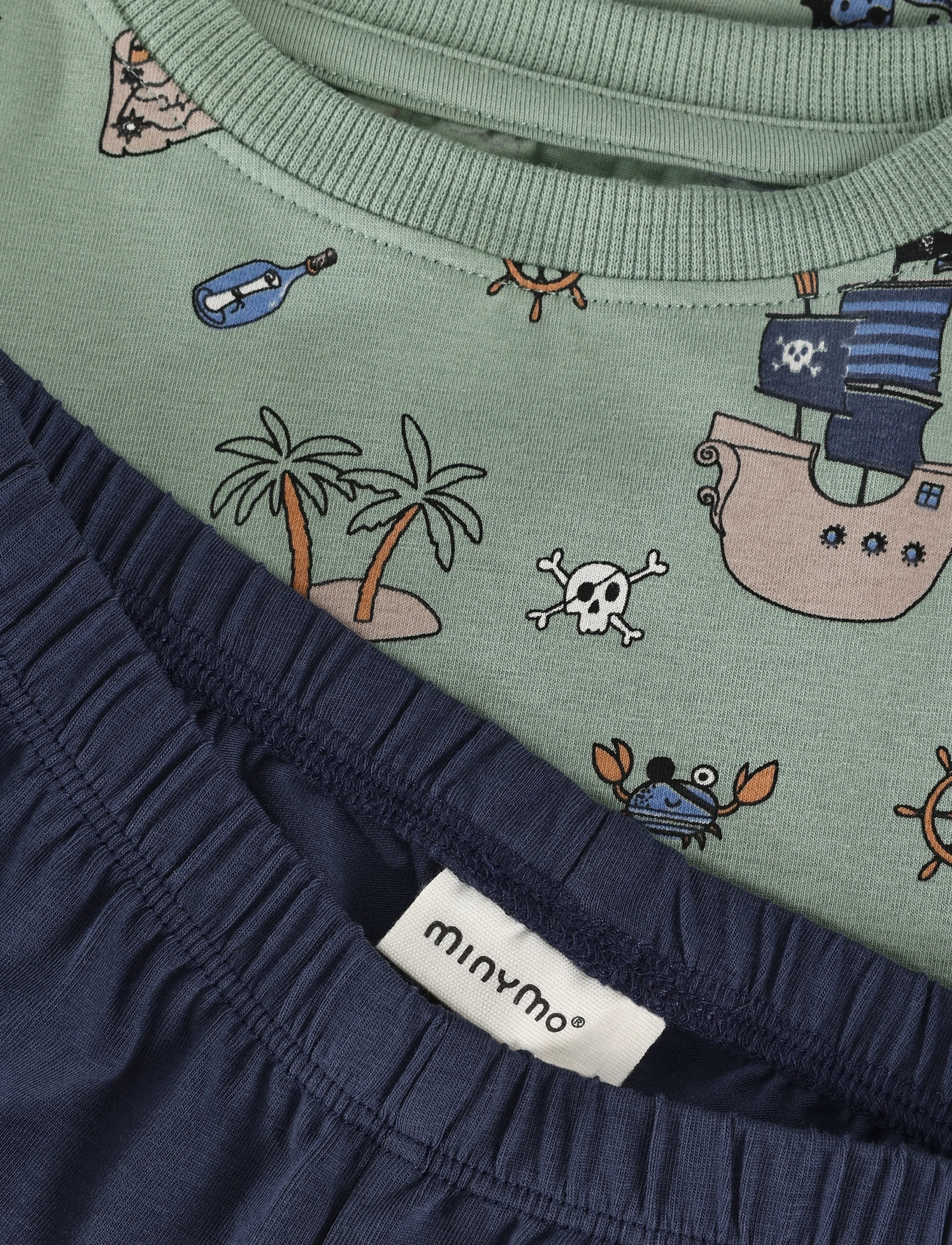 Minymo - Pyjamas LS Set AOP - lily pad - 4