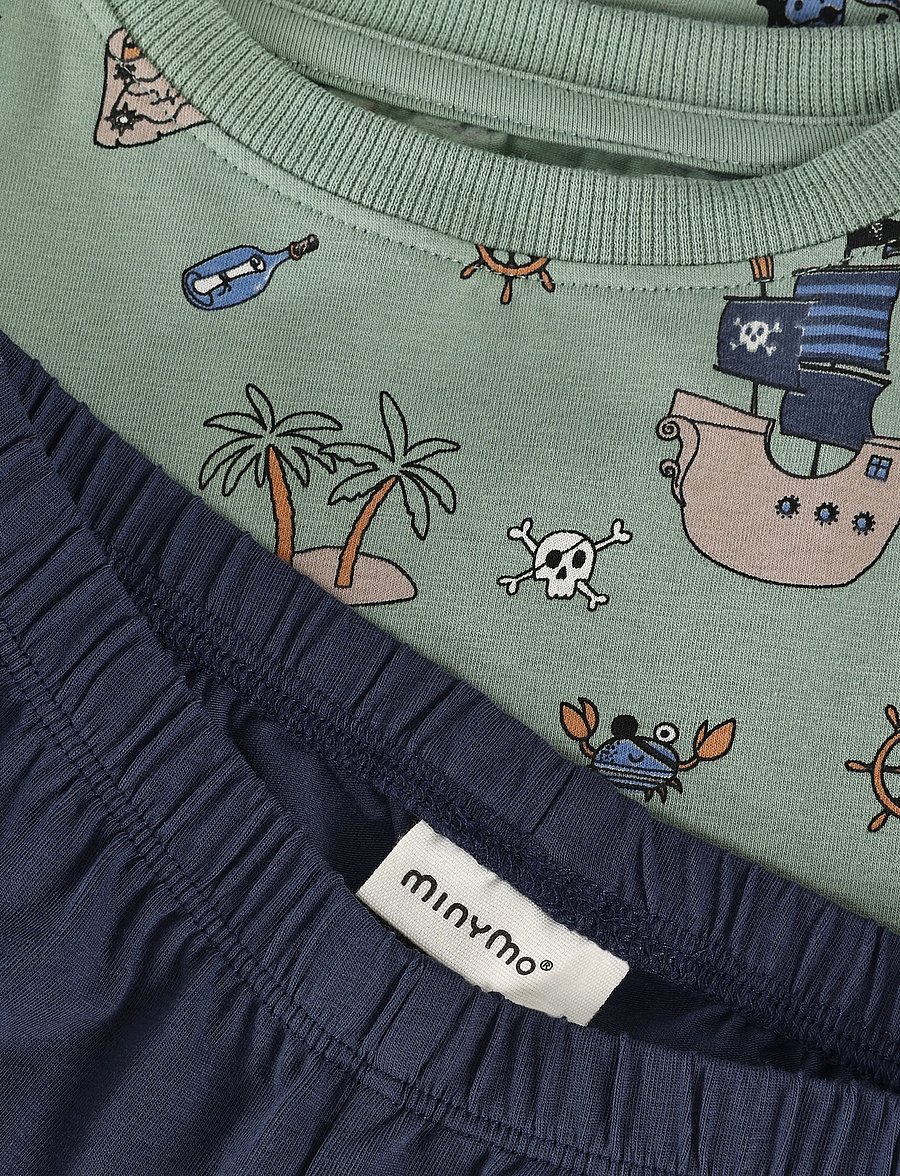 Minymo - Pyjamas LS Set AOP - lily pad - 4