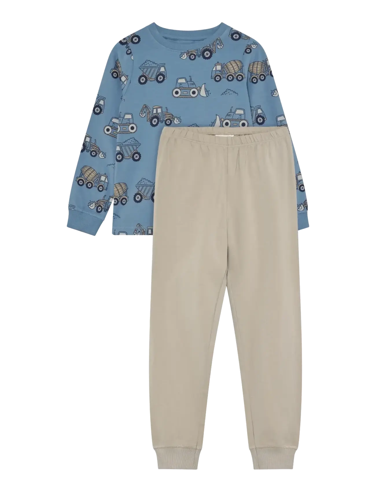 Minymo Pyjamas Ls Set Aop, 122, Pyjamas, Blau - Pyjama Sets, Kinder