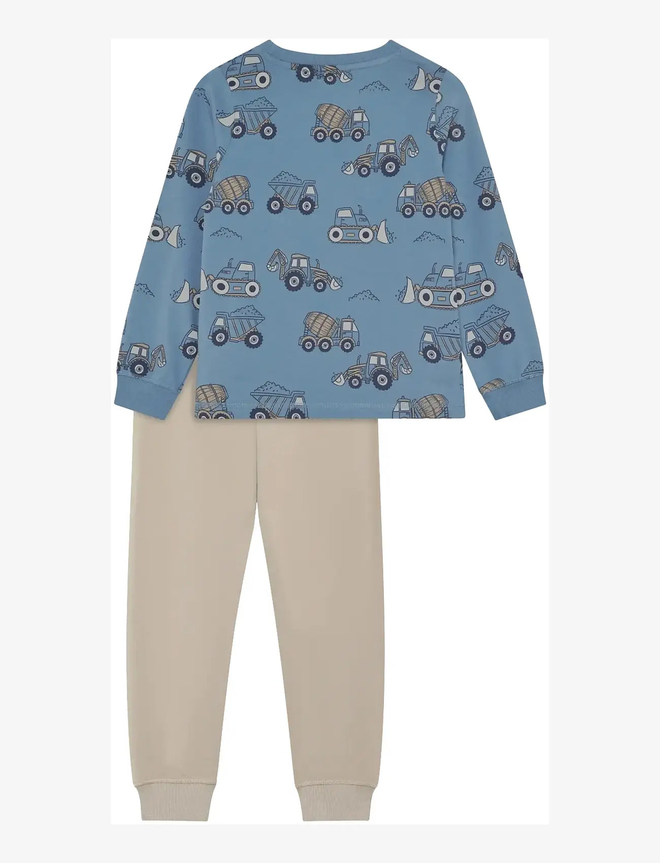 Minymo - Pyjamas LS Set AOP - sets - blue shadow - 1