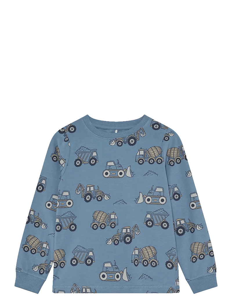 Minymo - Pyjamas LS Set AOP - sets - blue shadow - 2