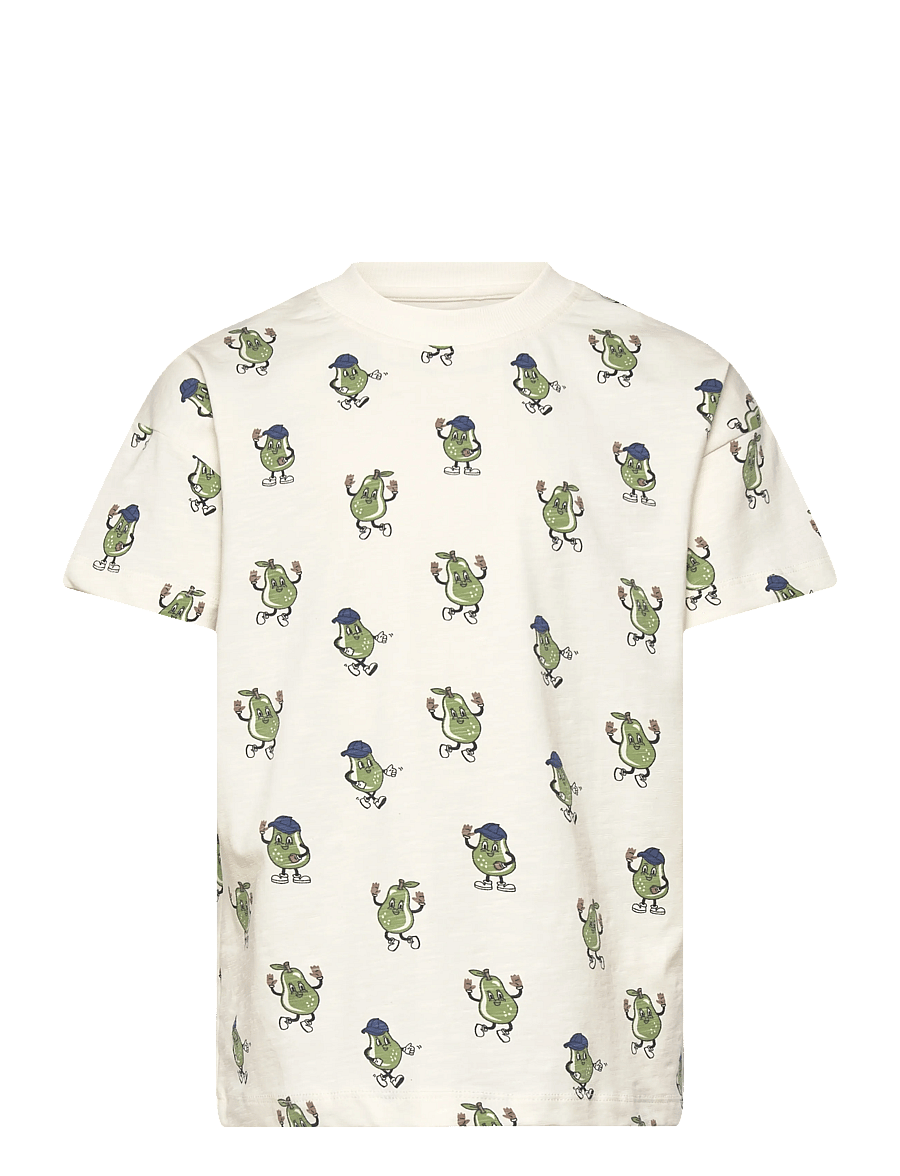 Minymo - T-shirt SS AOP - osta vanuse järgi - vanilla ice - 0