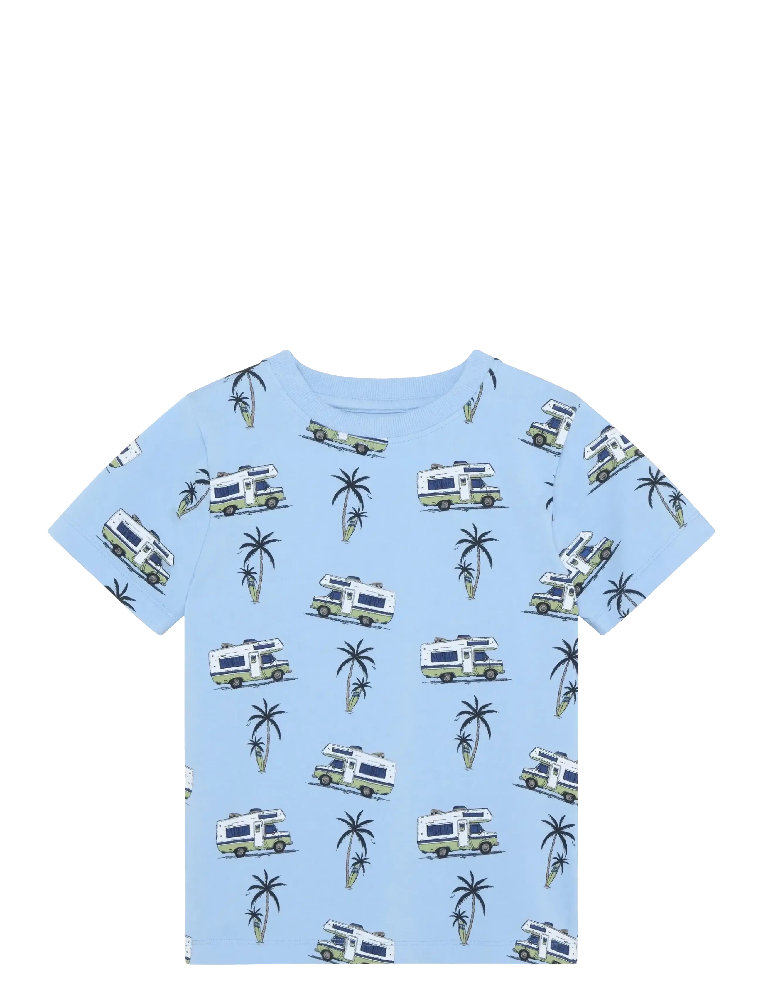 Minymo T-shirt SS AOP - Tops & T-shirts - POLARIS STAR / blue