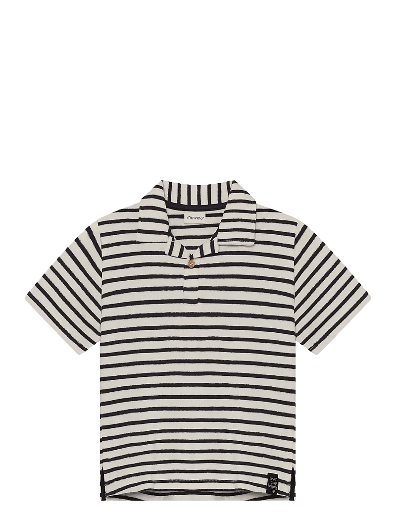 Minymo - Polo T-shirt SS Y/D - kurzärmelig - vanilla ice - 1