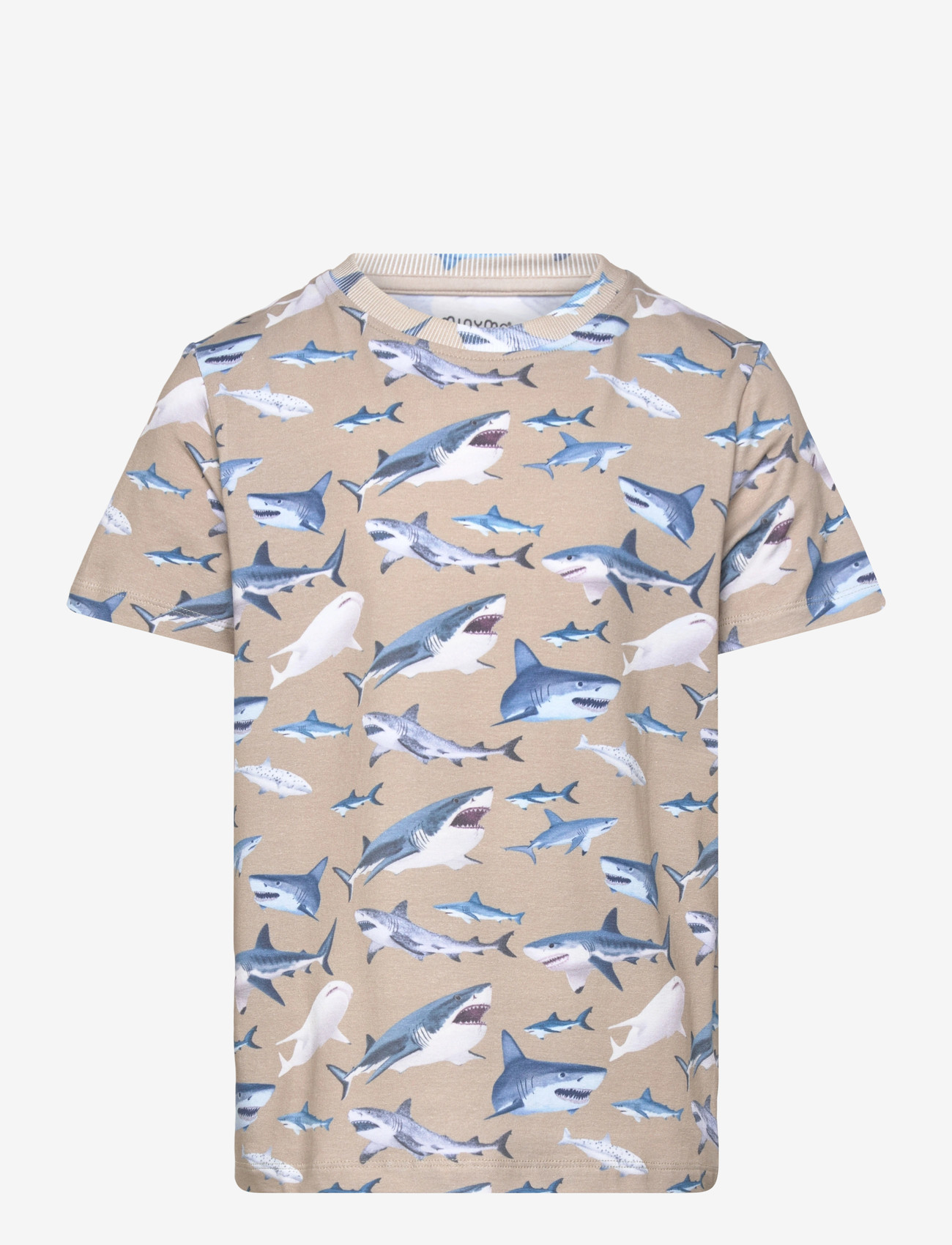 Minymo - T-shirt SS AOP - kortærmede t-shirts - white pepper - 0