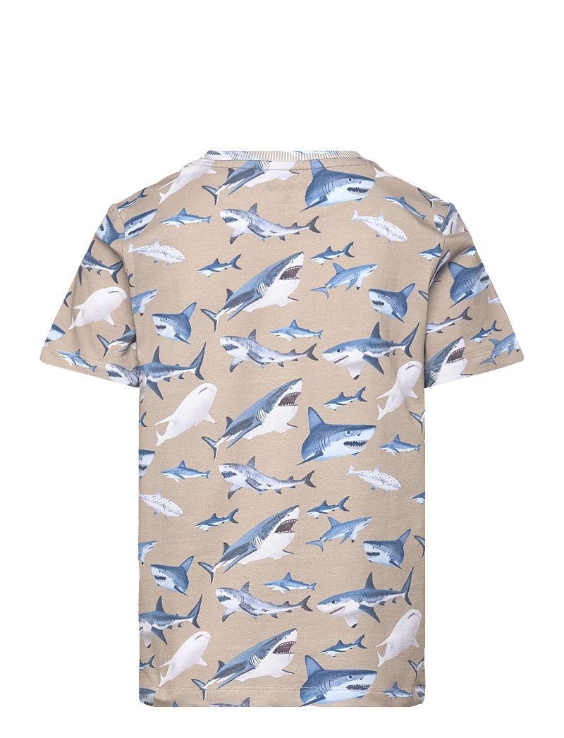 Minymo - T-shirt SS AOP - kortærmede t-shirts - white pepper - 1