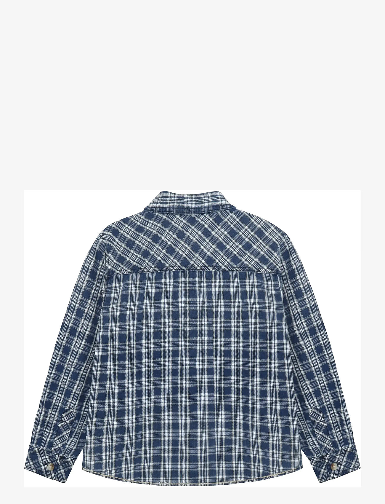 Minymo - Shirt LS Check - marškiniai ilgomis rankovėmis - dutch blue - 2
