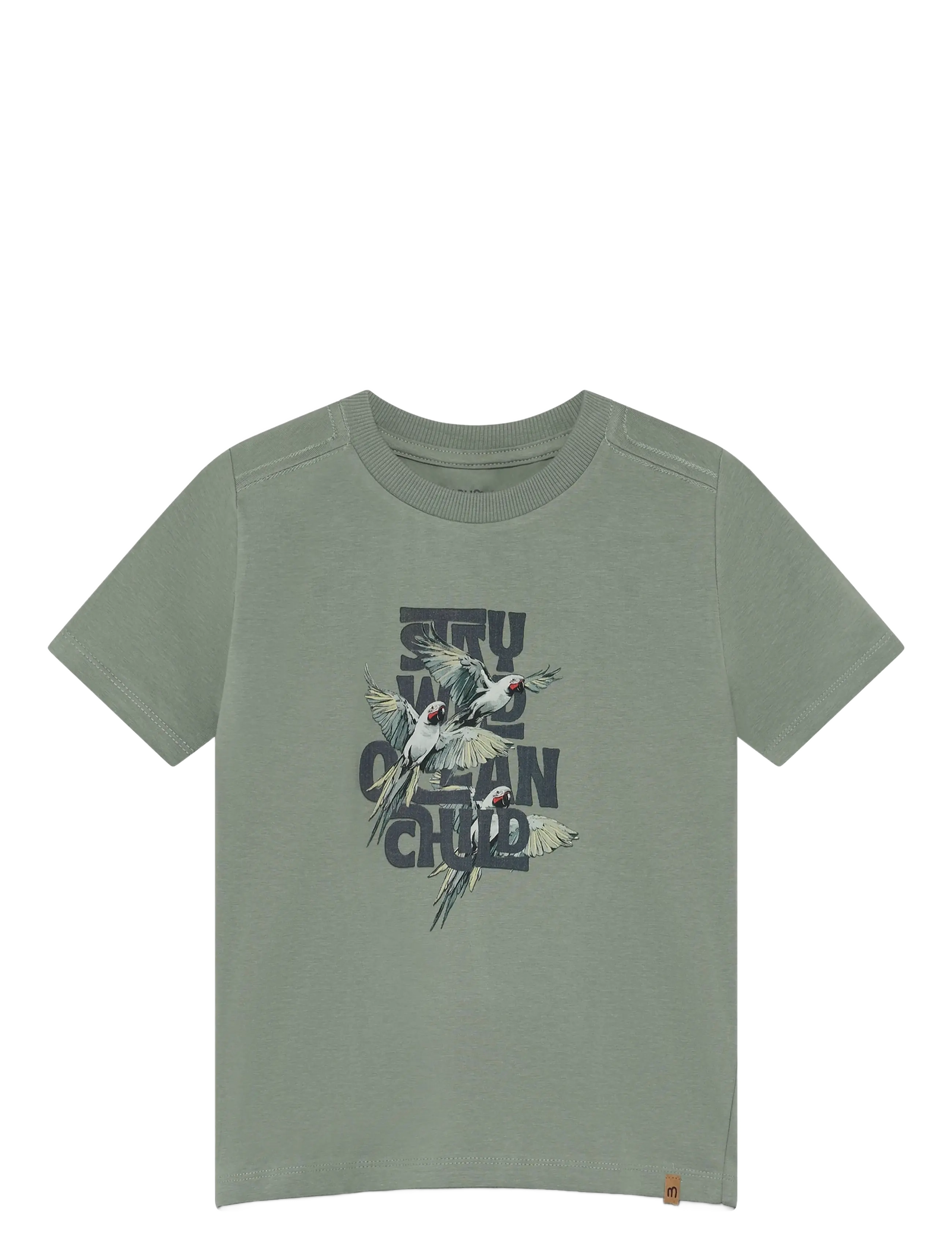 Minymo T-shirt SS - Minymo - LILY PAD / green