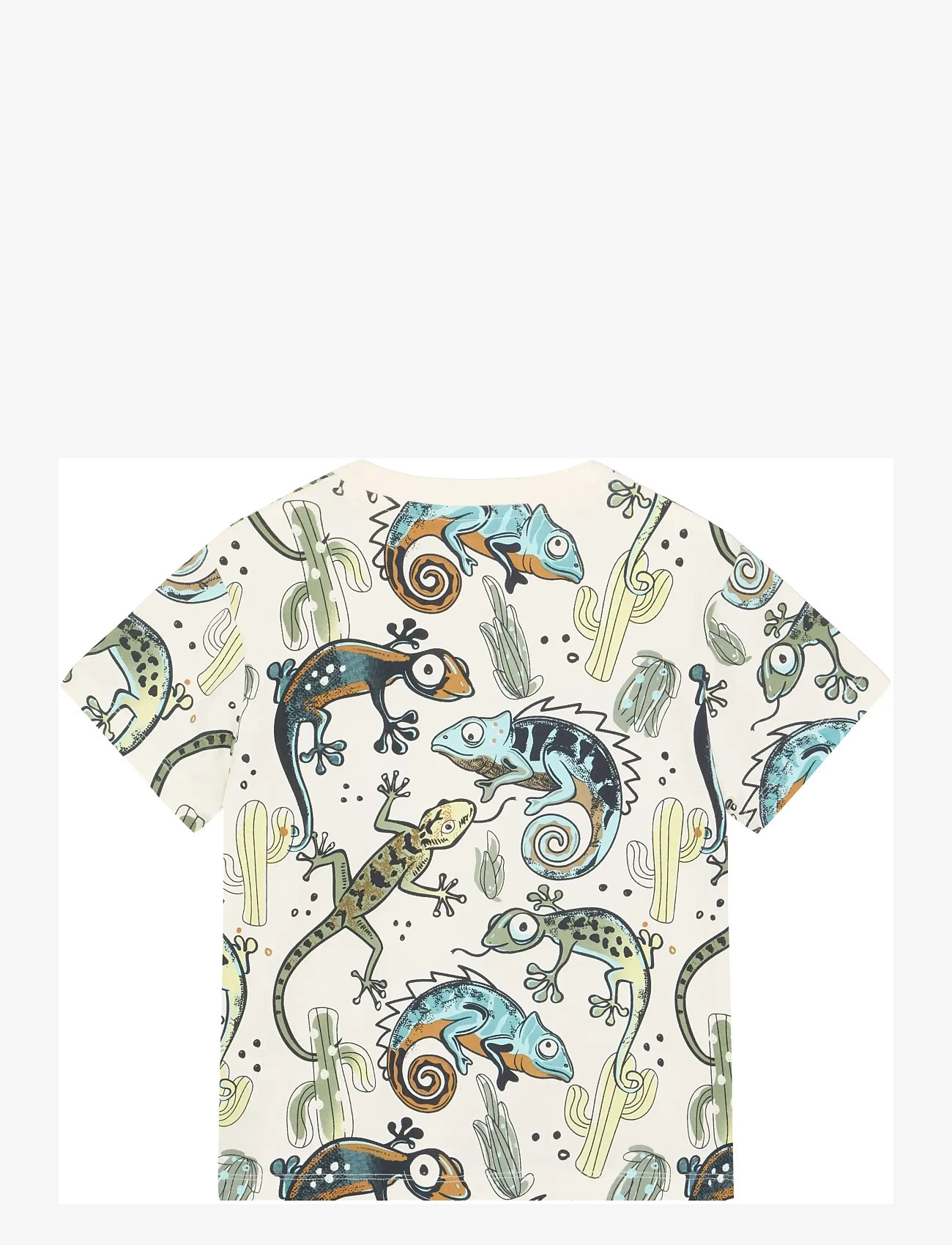 Minymo - T-shirt SS AOP - kurzärmelige - vanilla ice - 2