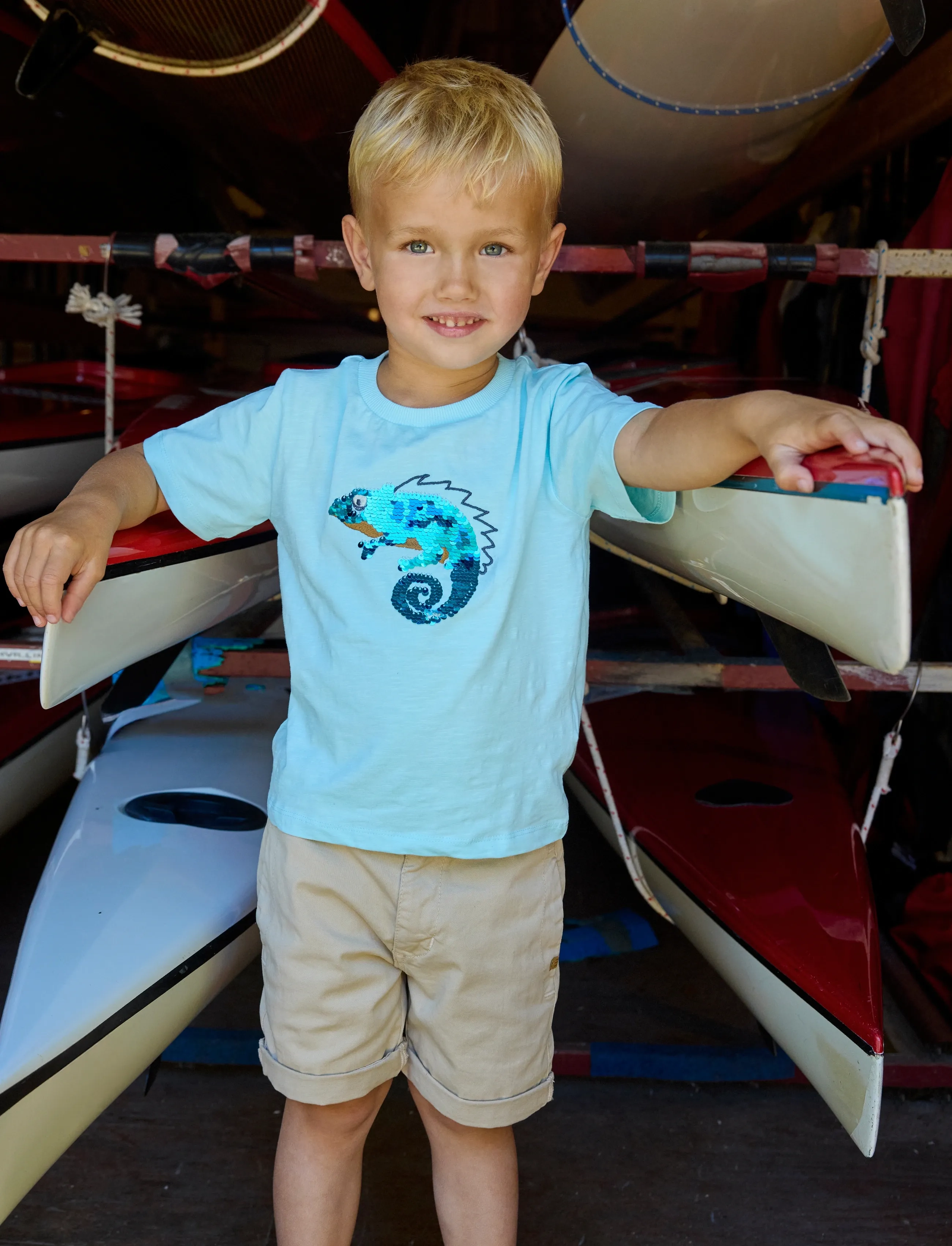 Minymo T-shirt SS - Kurzärmelige - AQUA-ESQUE / blue