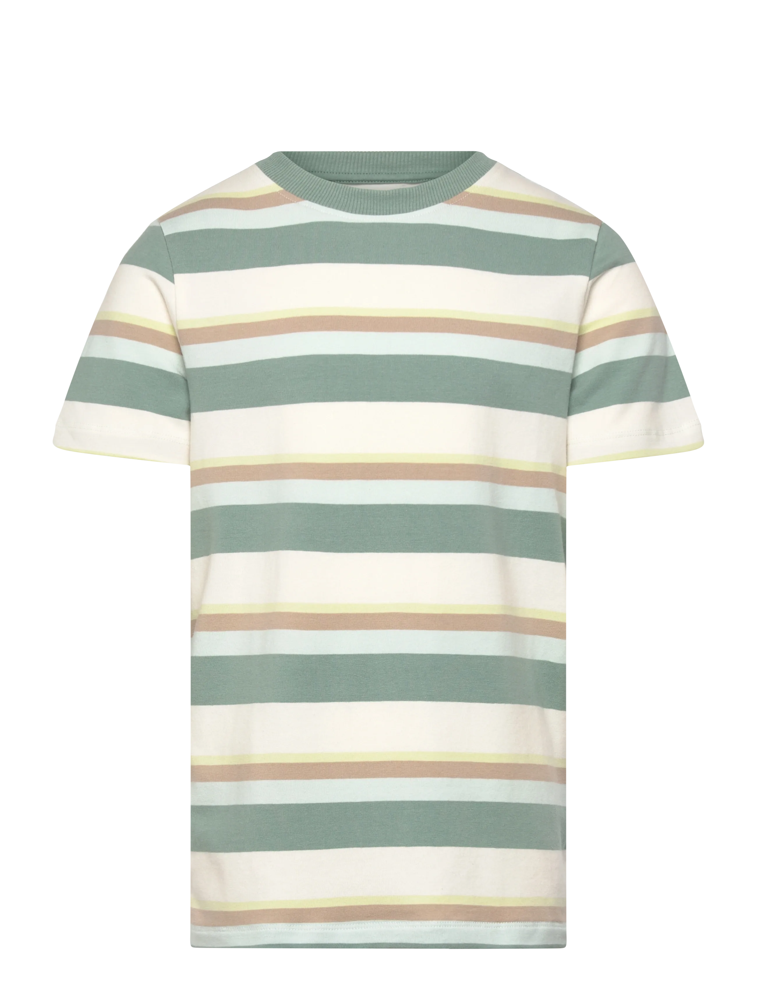 Minymo T-Shirt Ss Y/D, 110, Green, T-Shirts > Kortærmede, Børn