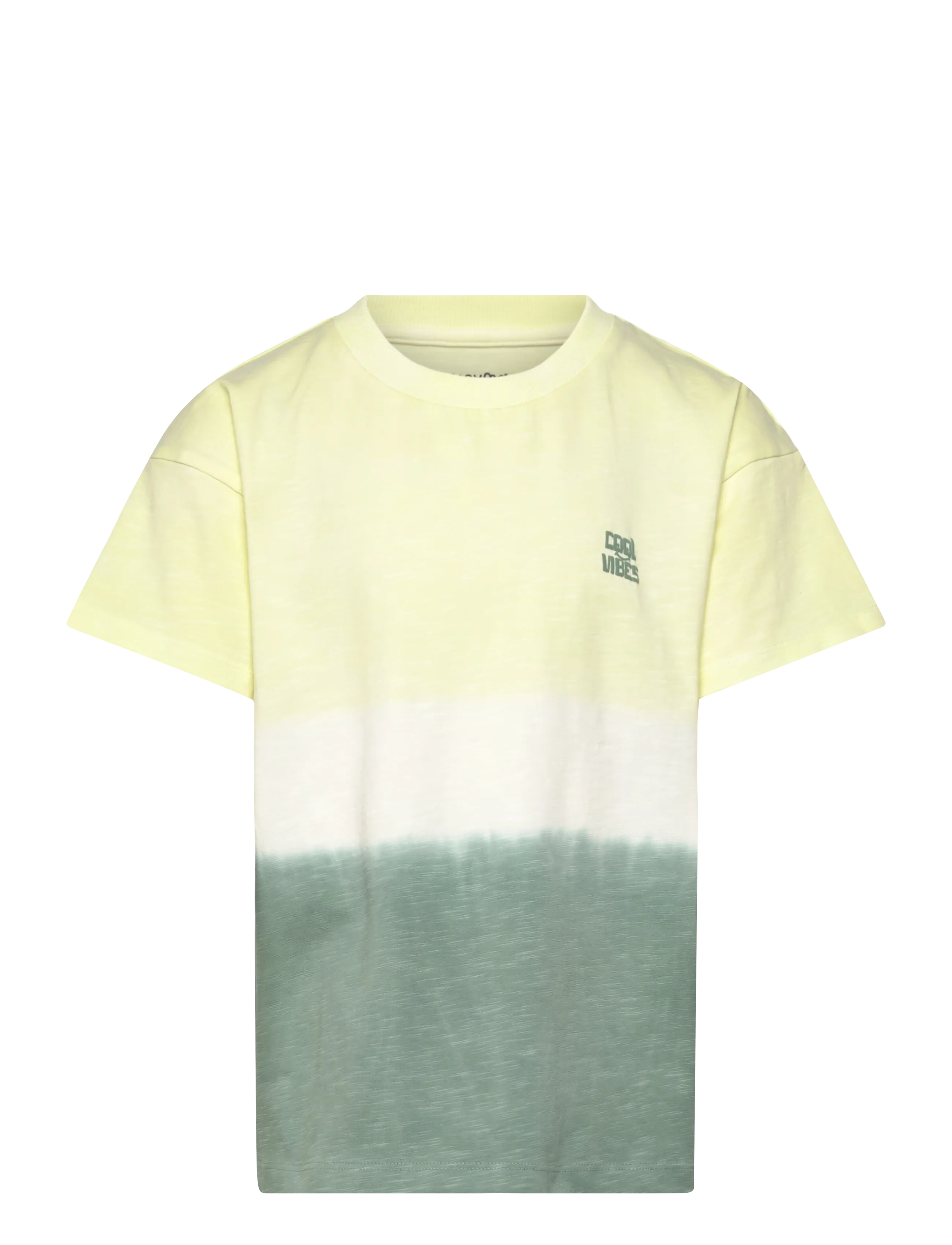 Minymo T-shirt SS AOP - Teens 140-176 - WHITE JADE / khaki/green