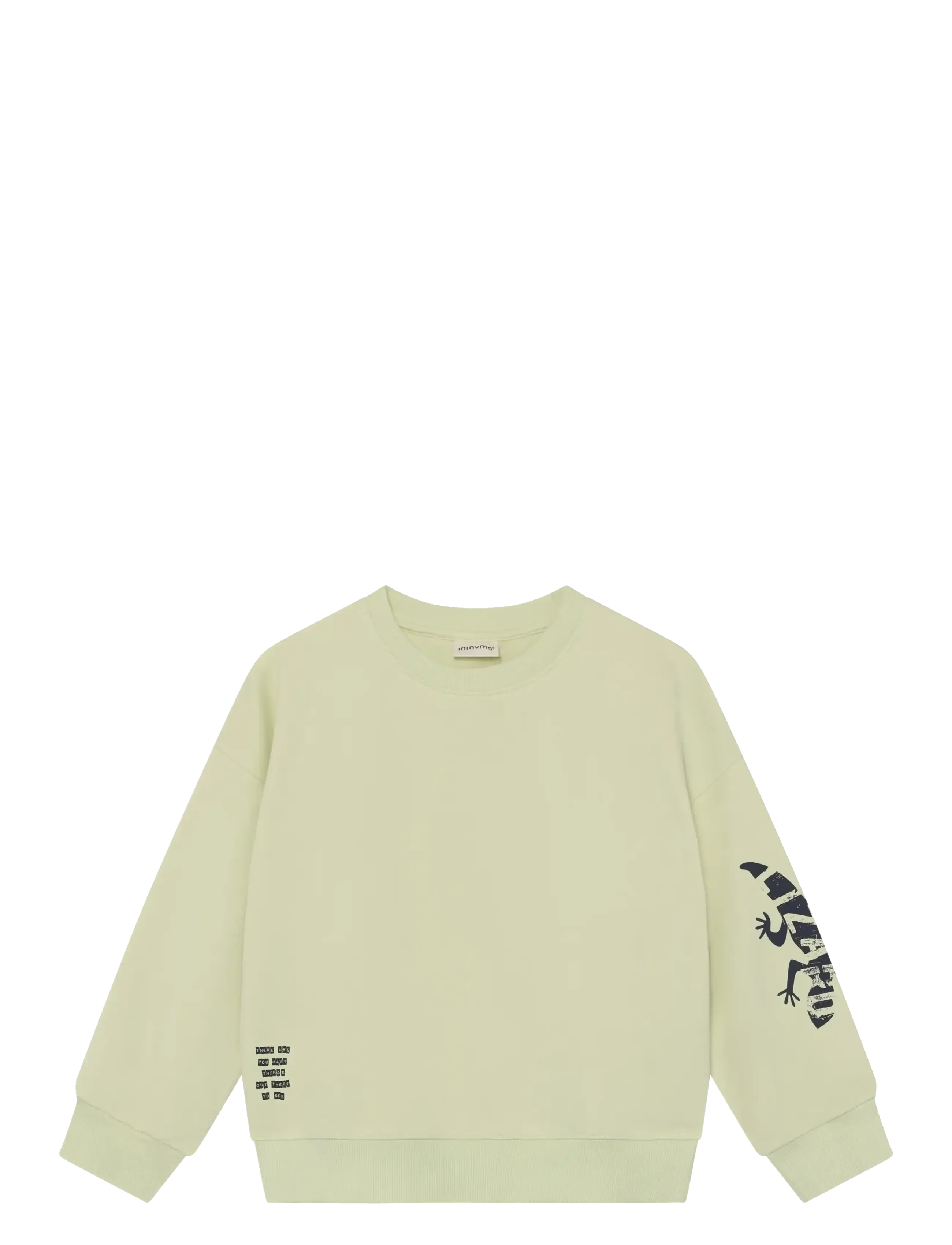 Minymo Sweatshirt LS - 4 for 3 - WHITE JADE / green