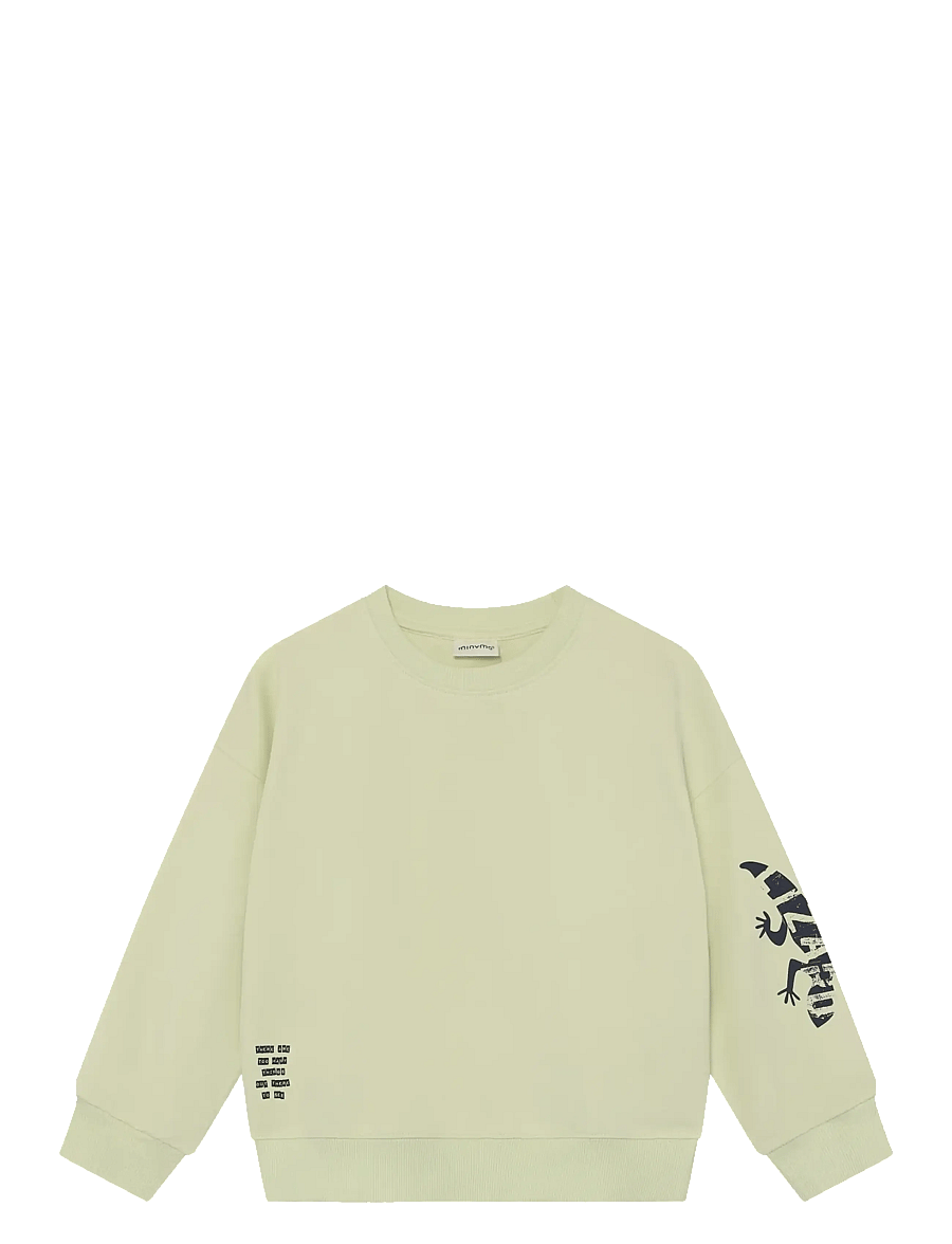 Minymo - Sweatshirt LS - sweatshirts - white jade - 1