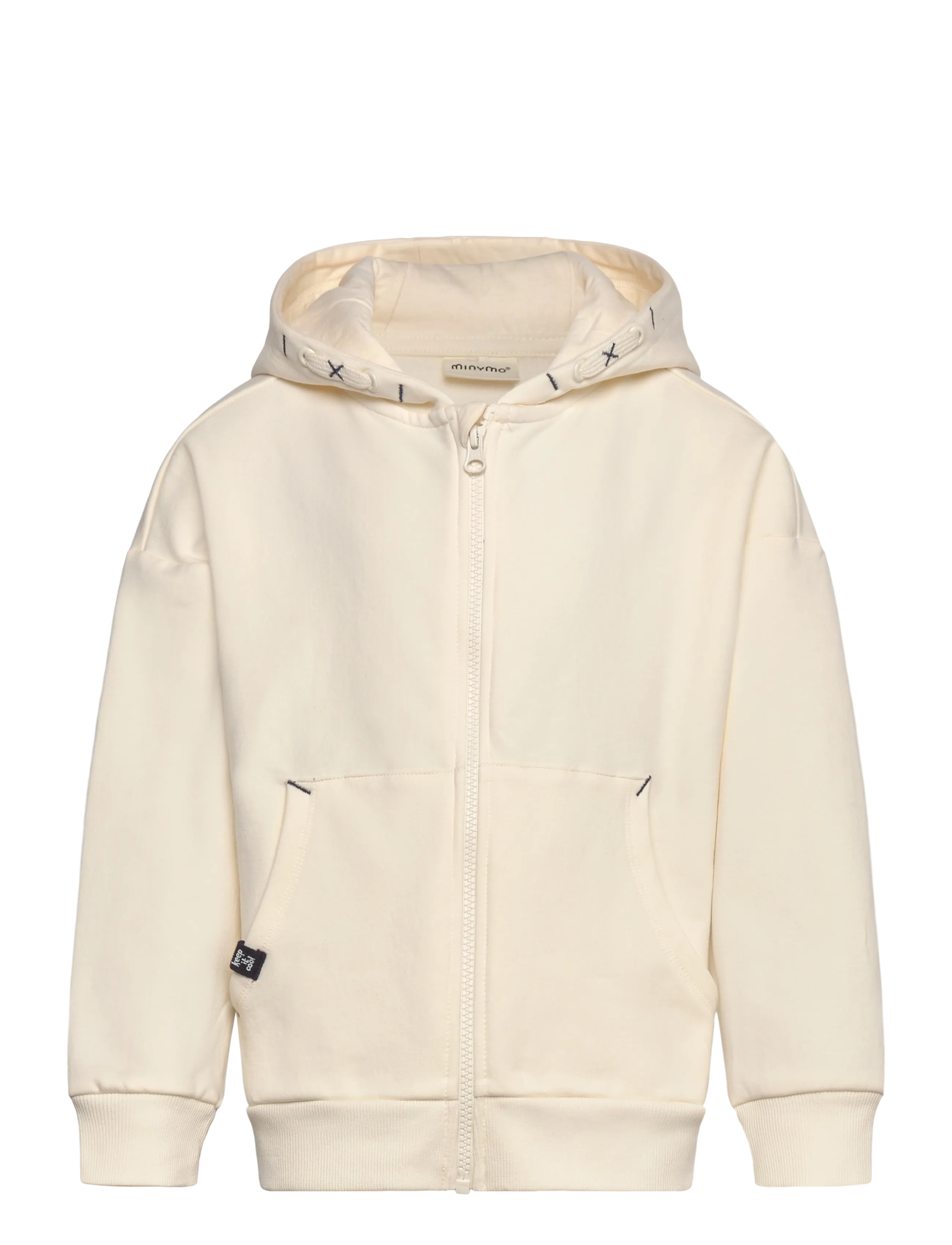 Minymo Cardigan Ls, 128, Cream, Strik > Cardigans, Børn