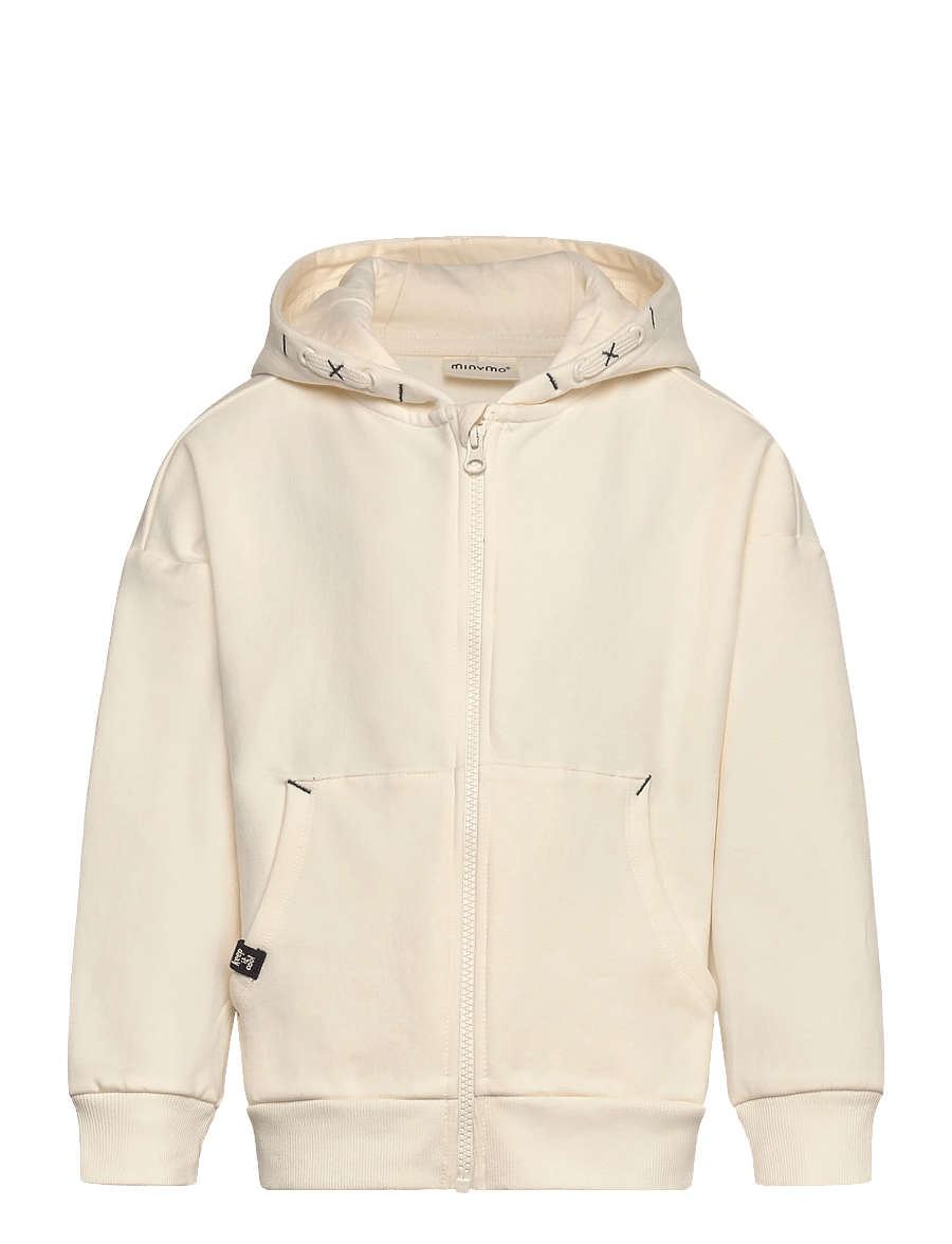 Minymo - Cardigan LS - kapuzenpullover - vanilla ice - 0