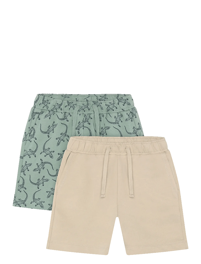 Minymo - Shorts Sweat 2-Pack - casual shorts - lily pad - 0