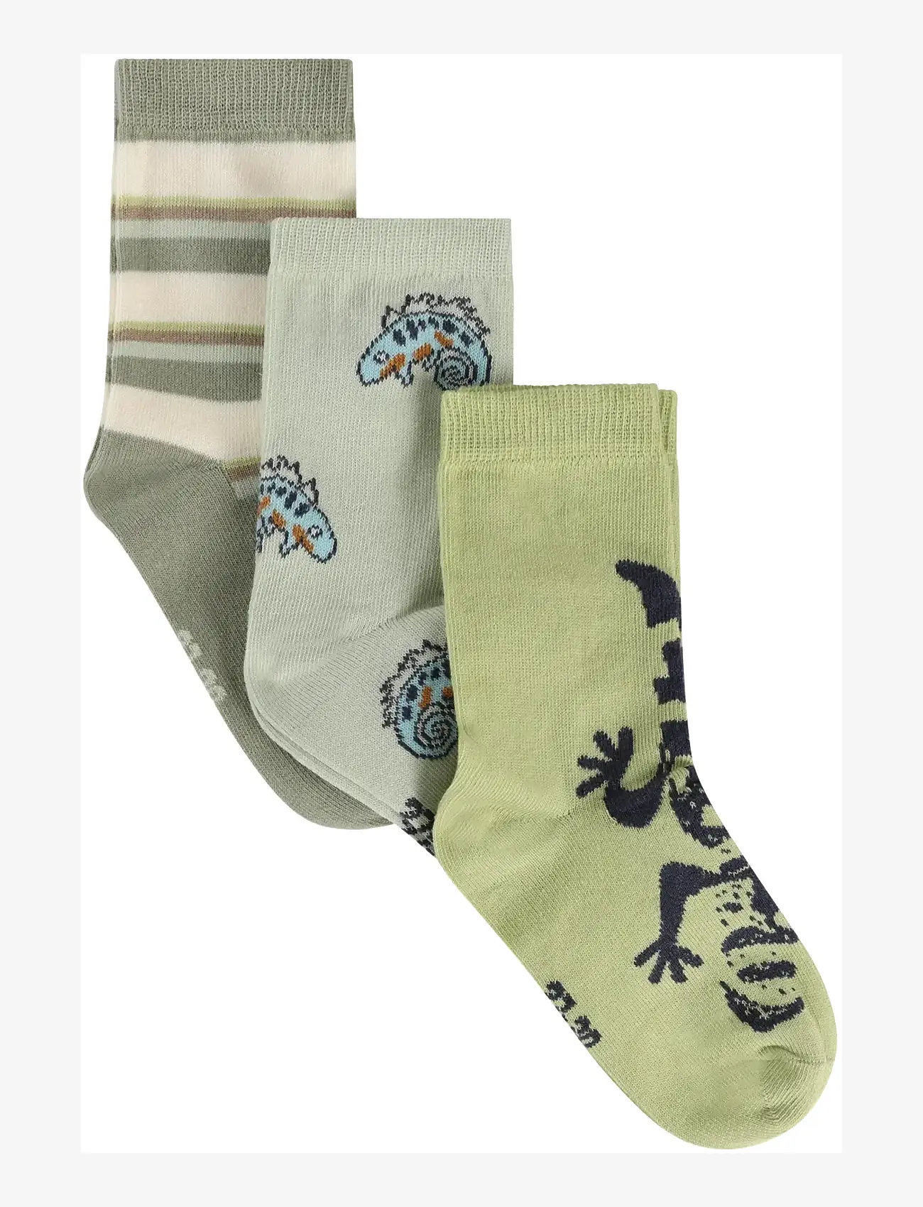 Minymo - 3-Pack Socks - strumpor - white jade - 0