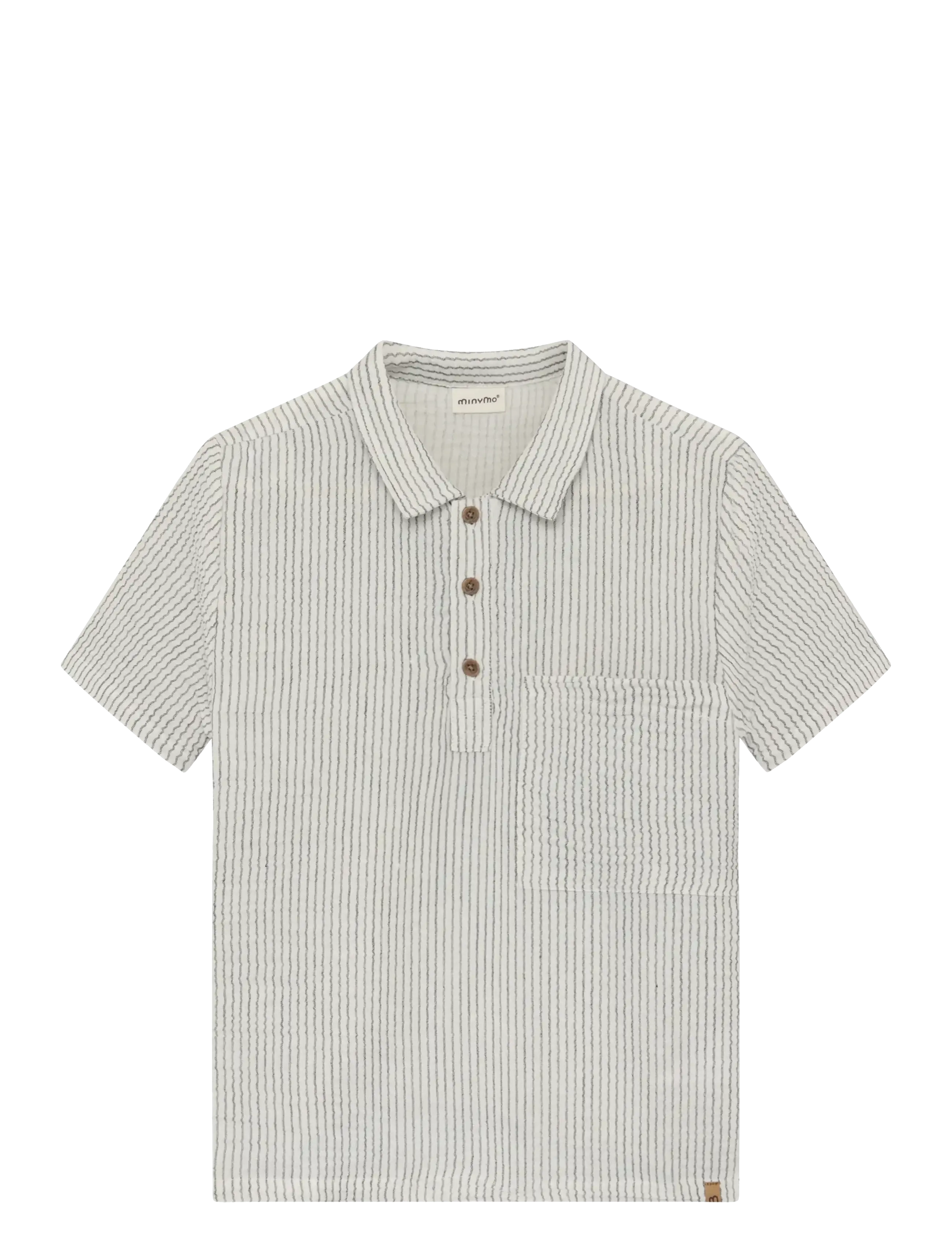 Minymo Shirt SS Y/D - Riided - ODYSSEY GRAY / grey