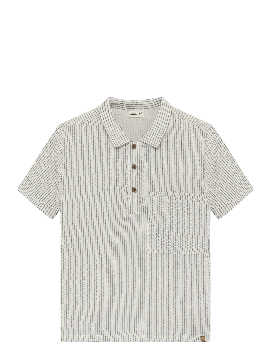 Minymo - Shirt SS Y/D - kurzärmelig - odyssey gray - 1