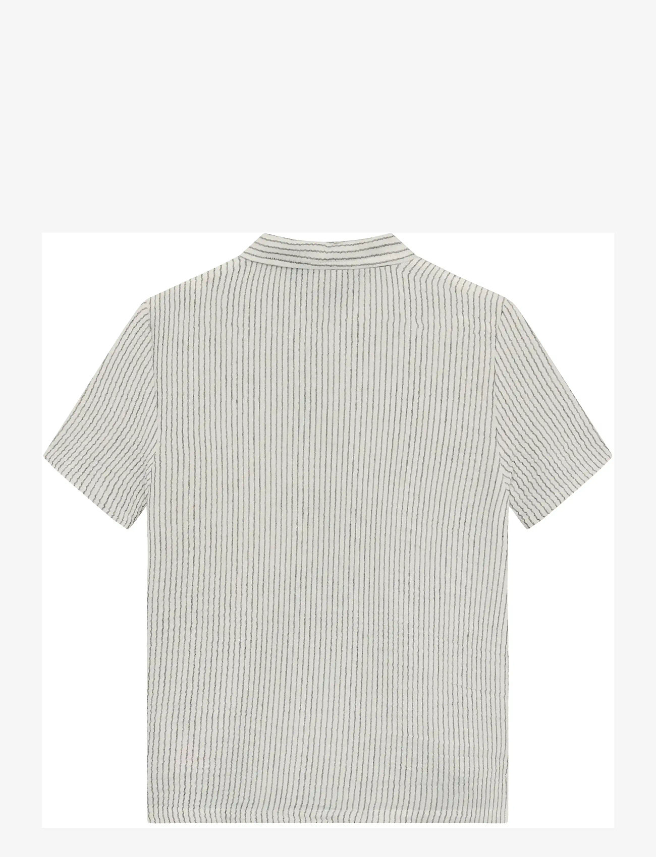 Minymo - Shirt SS Y/D - short-sleeved polos - odyssey gray - 2