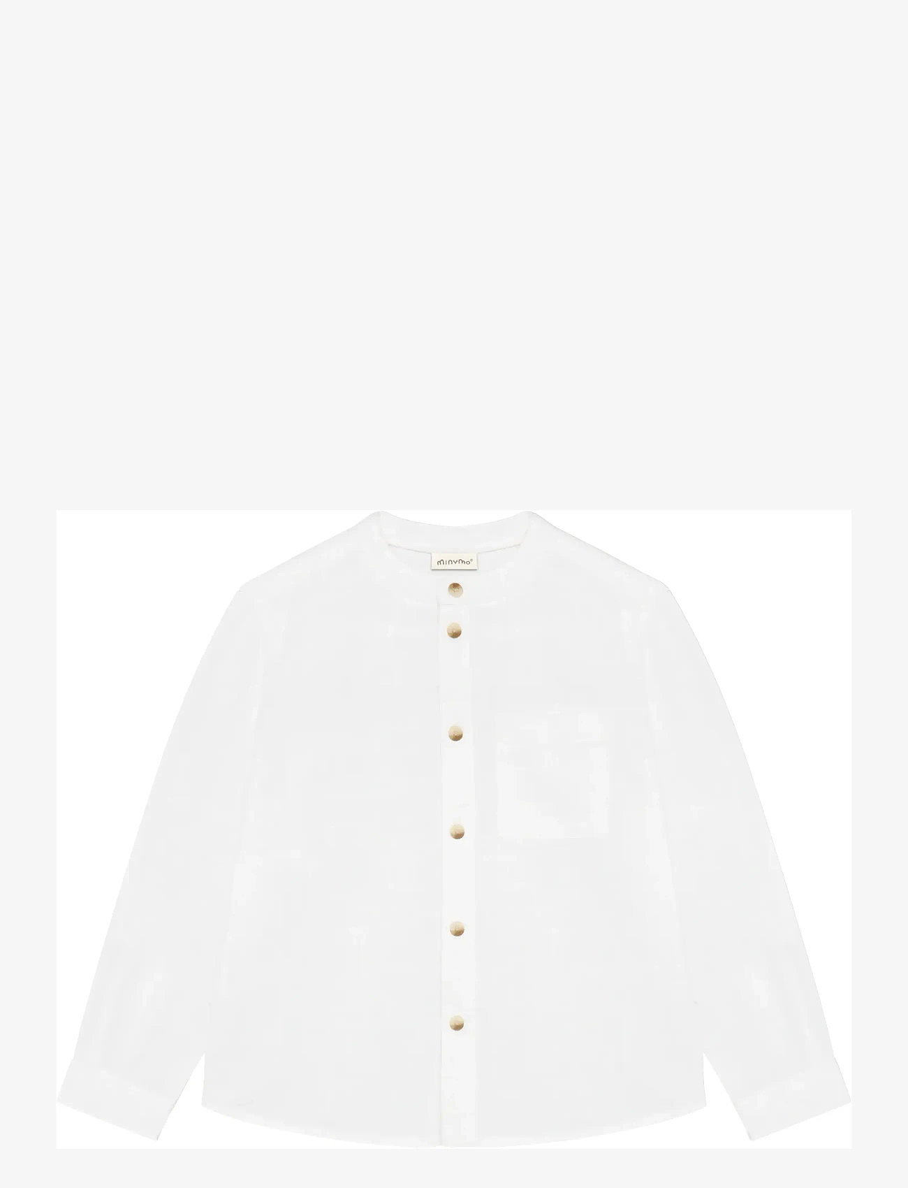 Minymo - Shirt LS - pikkade varrukatega särgid - bright white - 1