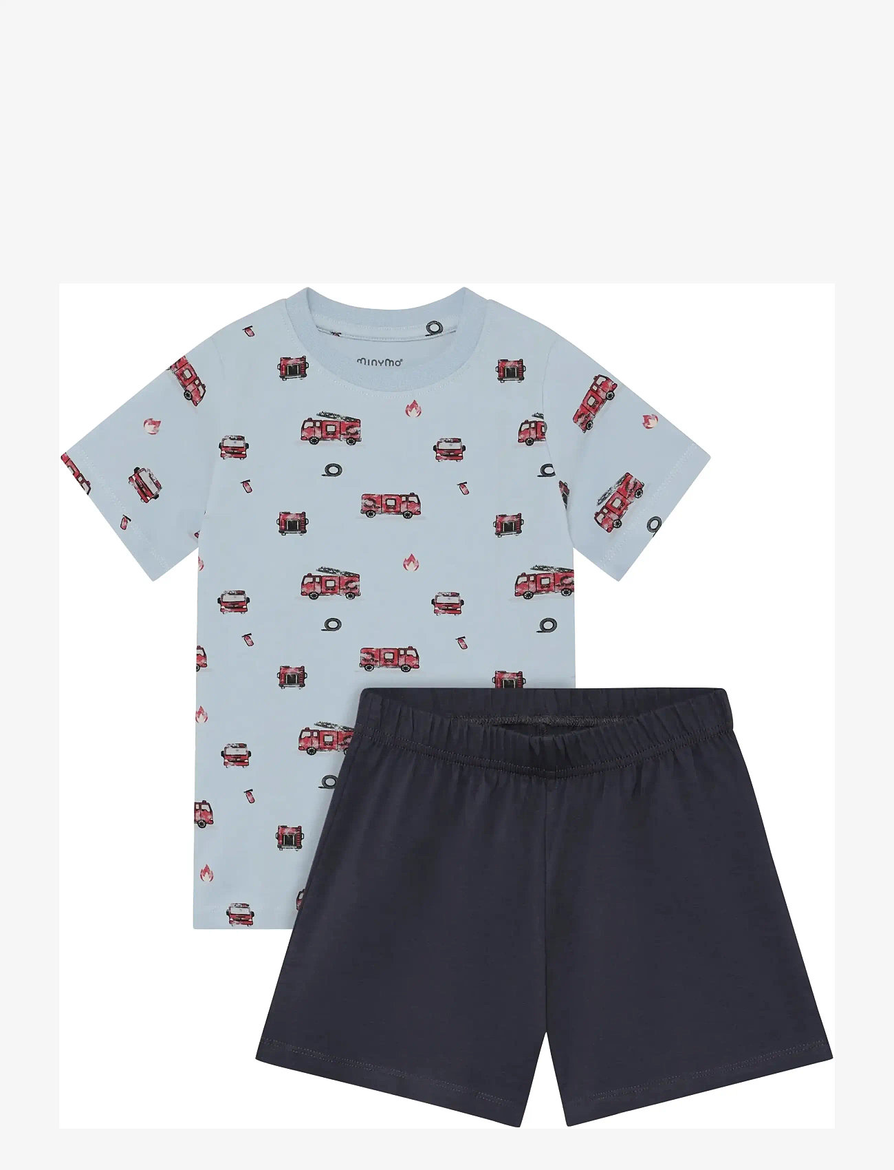 Minymo - T-shirt+Short Set AOP - komplekti ar t-kreklu ar īsām piedurknēm - niagara mist - 0