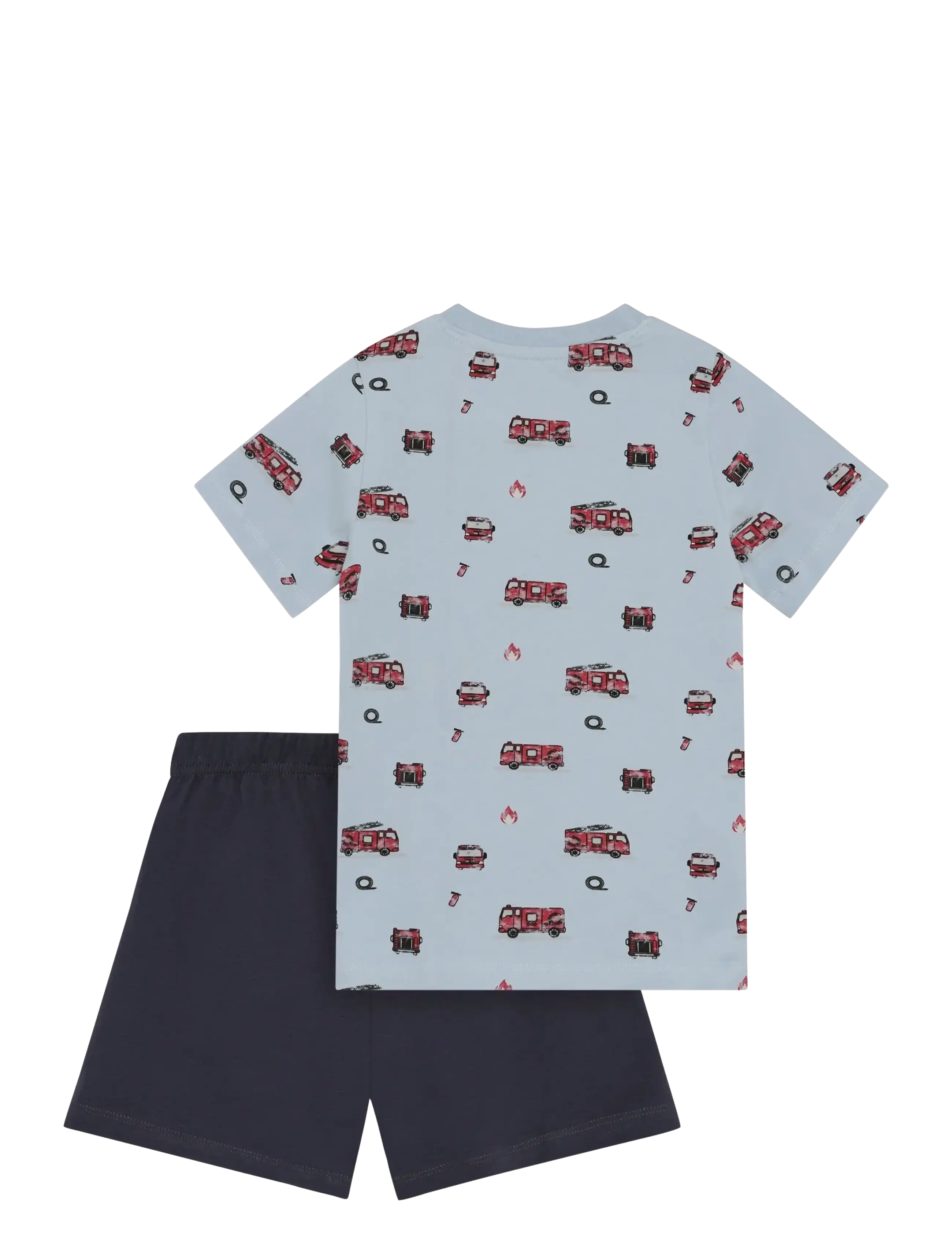 Minymo - T-shirt+Short Set AOP - sets with short-sleeved t-shirt - niagara mist - 1
