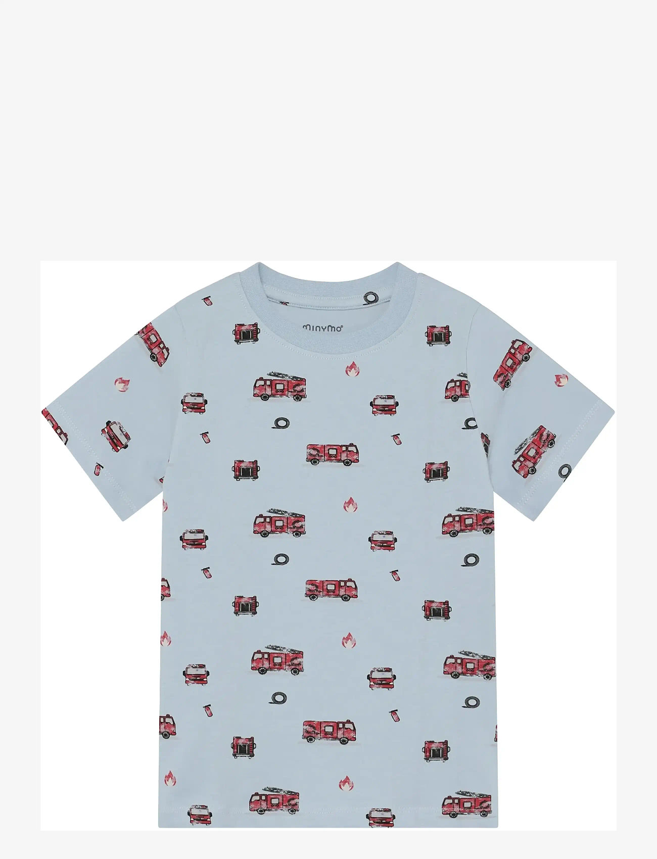 Minymo - T-shirt+Short Set AOP - komplekti ar t-kreklu ar īsām piedurknēm - niagara mist - 2