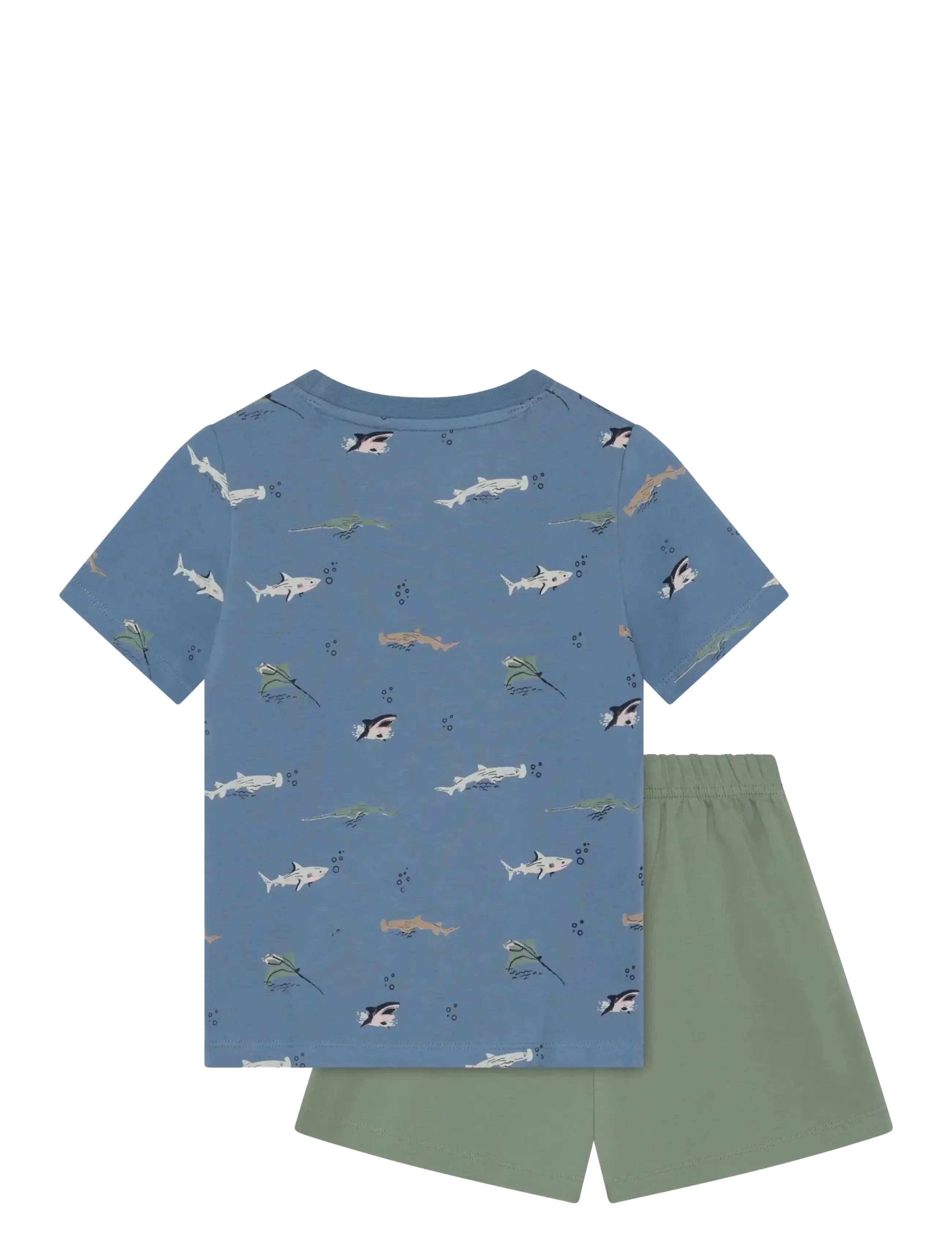 Minymo - T-shirt+Short Set AOP - lühikeste varrukatega t-särkide komplektid - blue shadow - 1