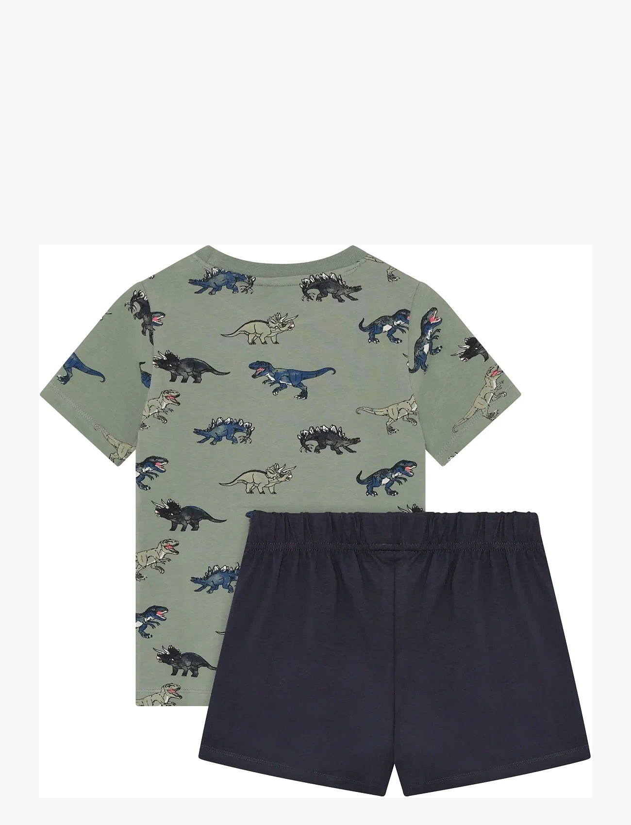 Minymo - T-shirt+Short Set AOP - sæt med kortærmet t-shirt - lily pad - 1