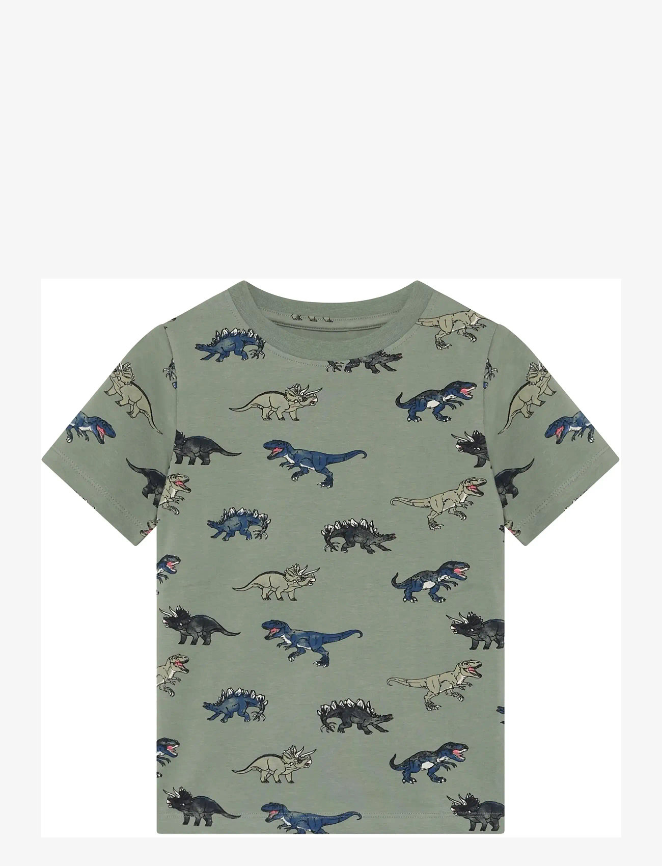 Minymo - T-shirt+Short Set AOP - sæt med kortærmet t-shirt - lily pad - 2