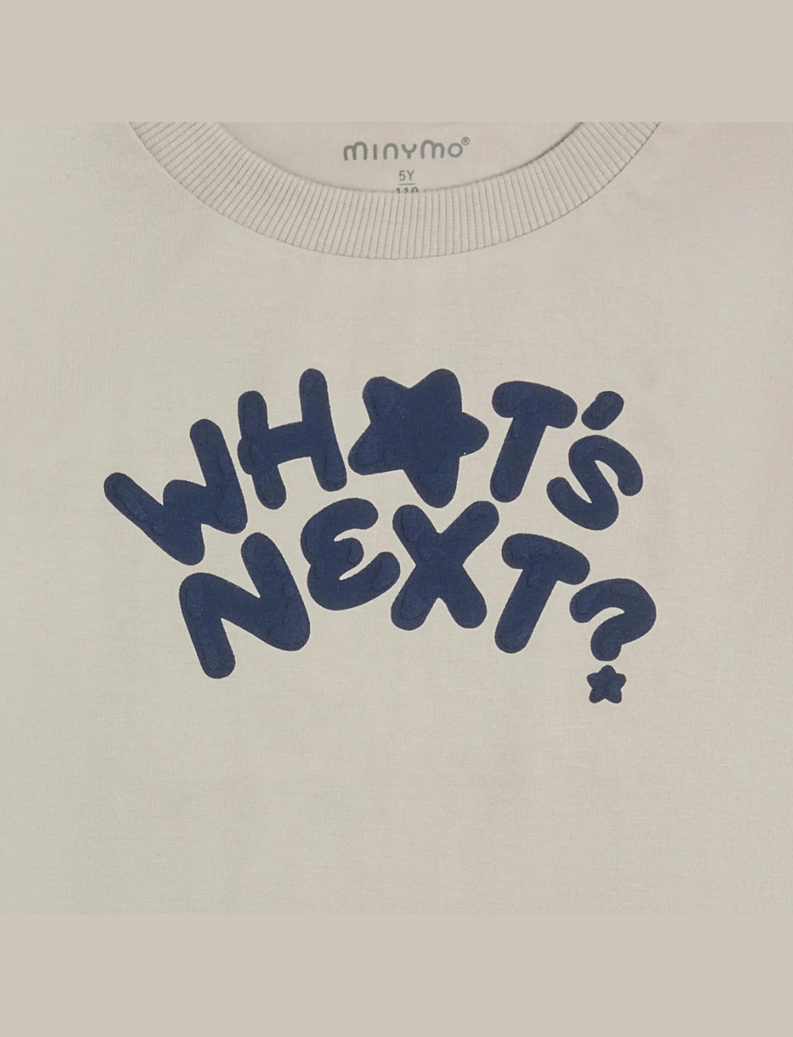 Minymo - T-shirt SS - kurzärmelige - feather gray - 3