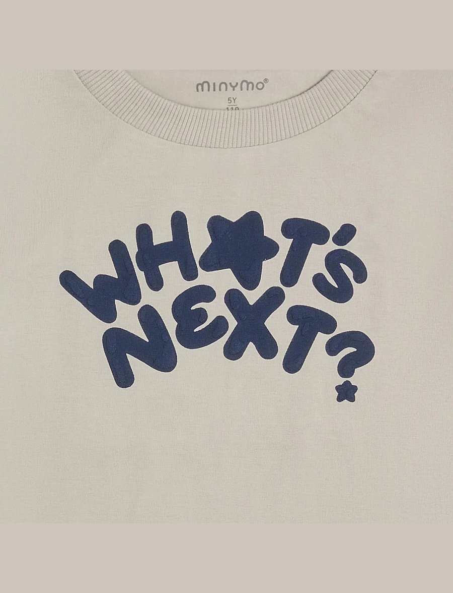 Minymo - T-shirt SS - kurzärmelige - feather gray - 3