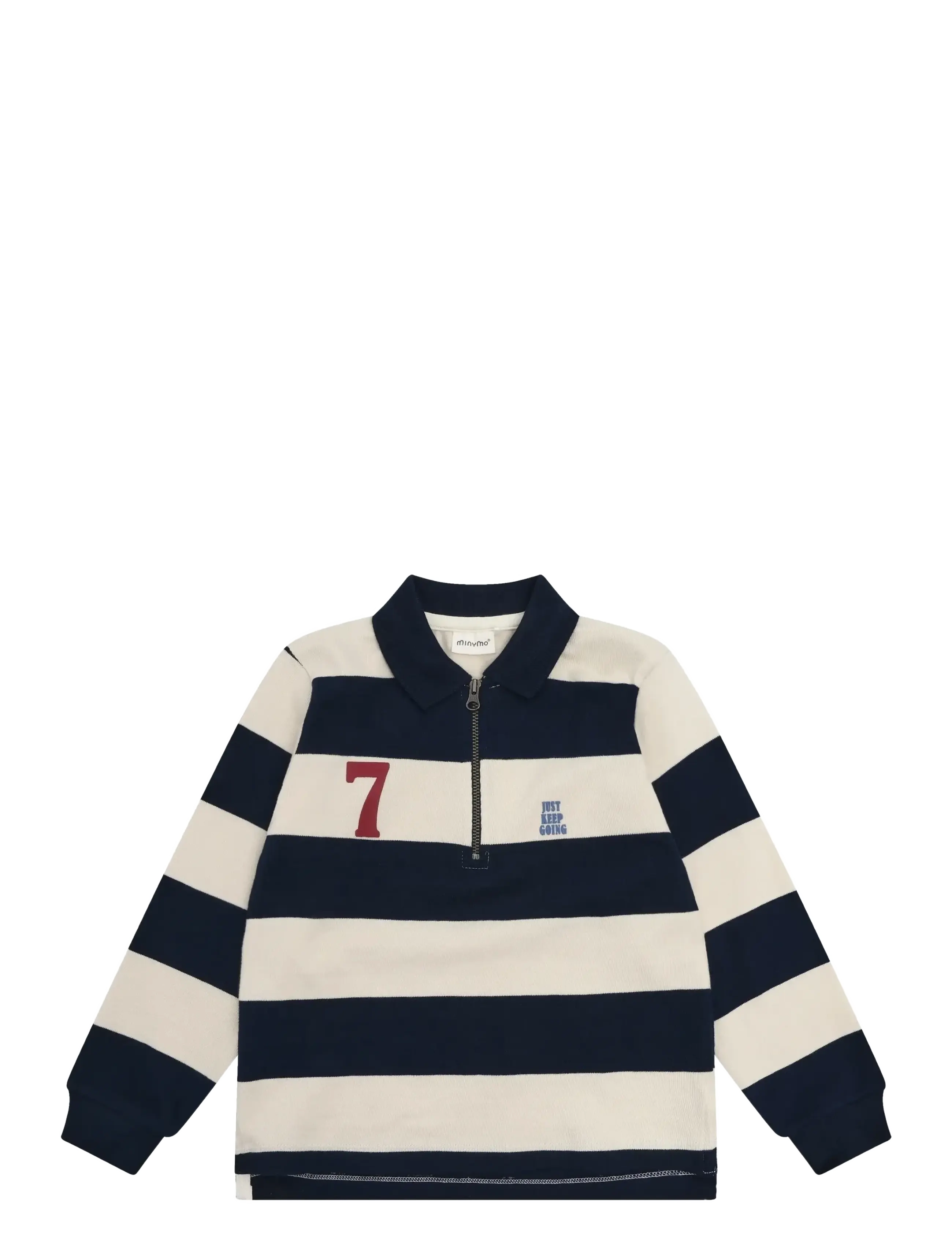 Minymo Polo T-shirt LS Y/D - Kleidung - DARK SAPPHIRE / navy