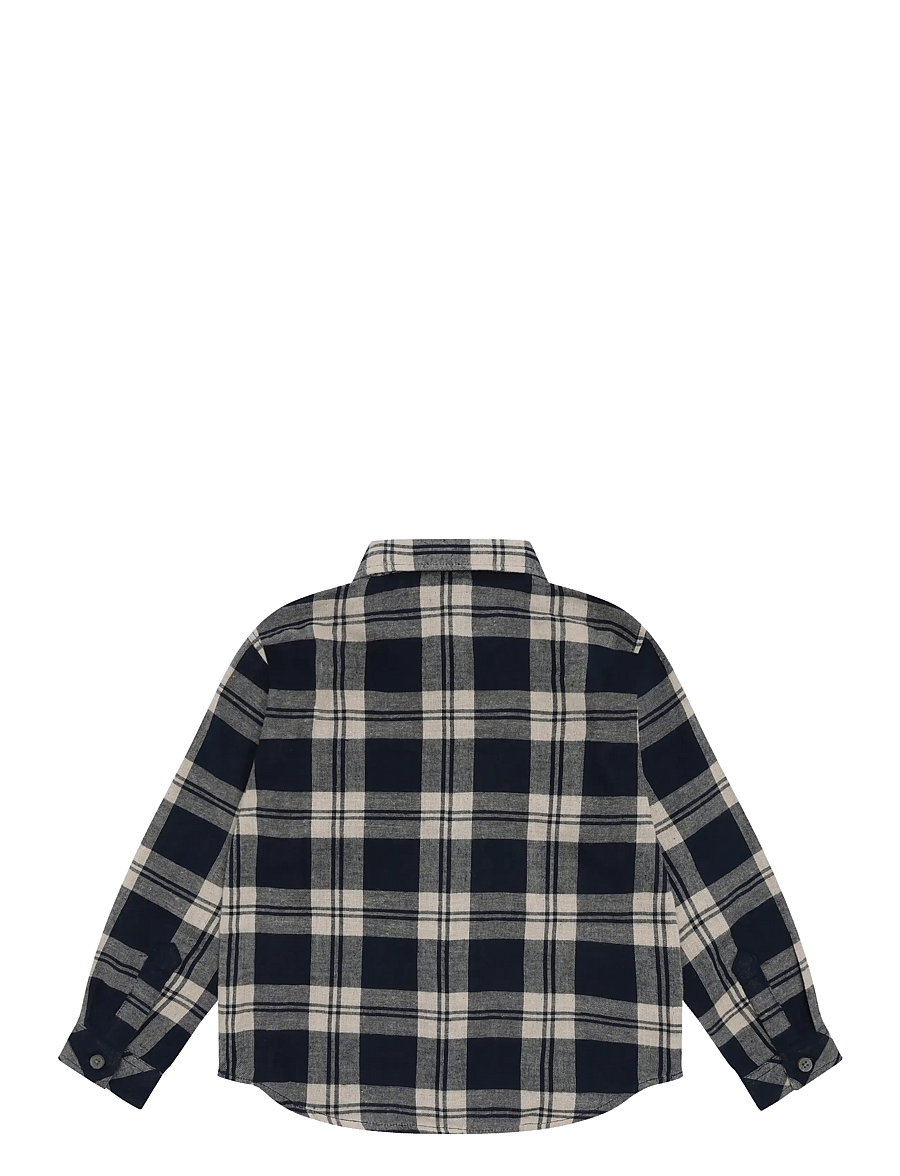 Minymo - Shirt LS Check - langærmede skjorter - dark sapphire - 2