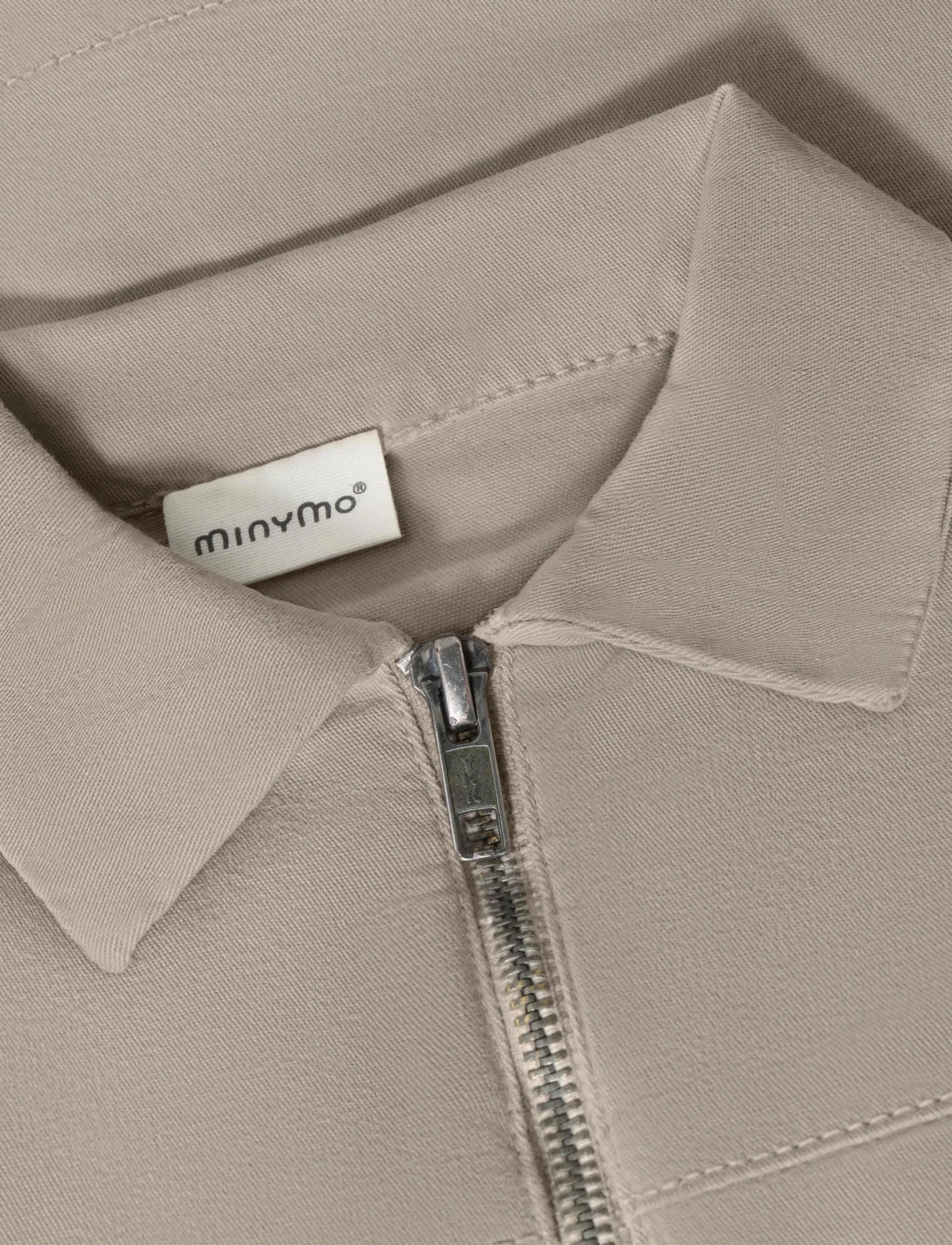 Minymo - Shirt LS Twill - langærmede skjorter - feather gray - 2