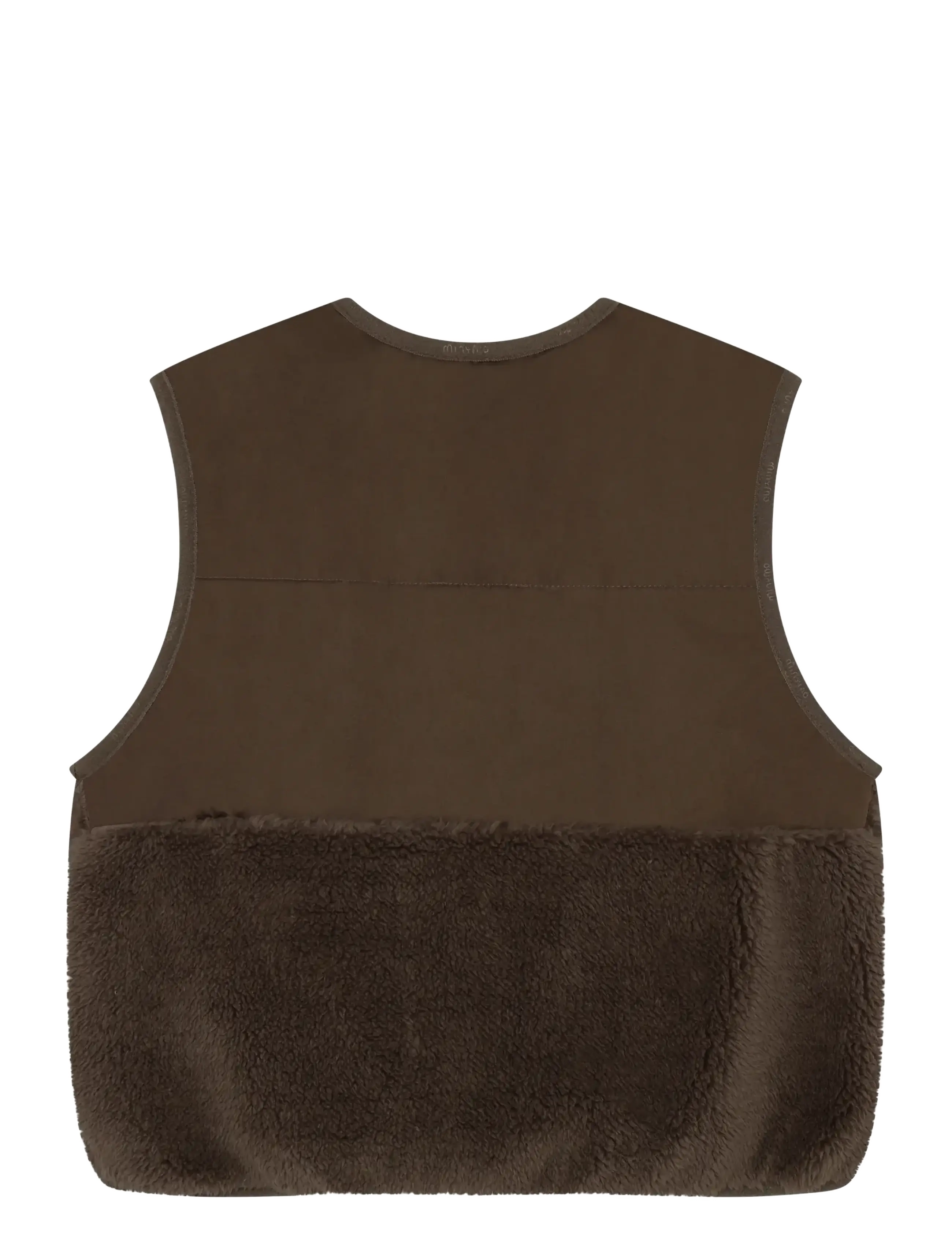 Minymo - Vest Teddy w. Lining - einkaufen nach alter von - chocolate chip - 2