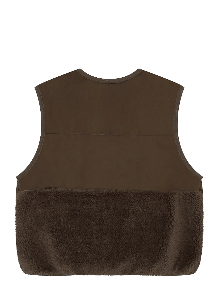 Minymo - Vest Teddy w. Lining - osta vanuse järgi - chocolate chip - 2