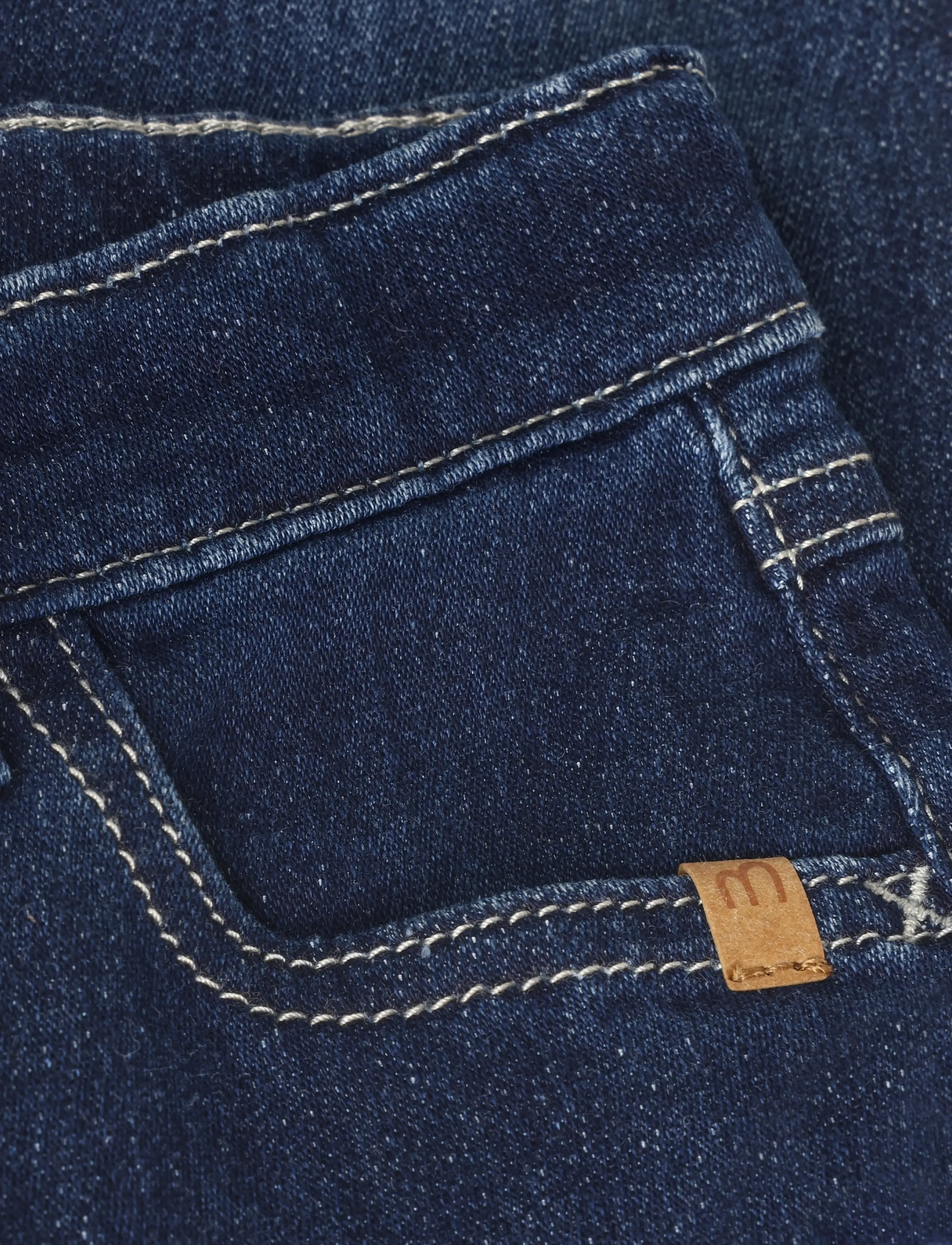 Minymo - Pants Sweat Denim - regular jeans - dark sapphire - 2