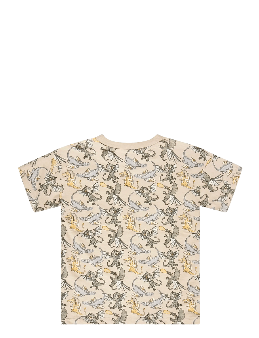 Minymo - T-shirt SS AOP - kurzärmelige - feather gray - 2