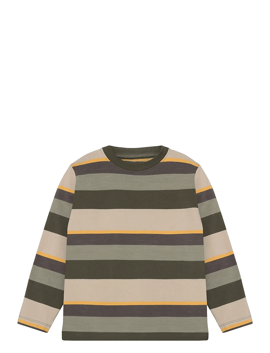 Minymo - T-shirt LS Y/D - långärmade t-shirts - beetle - 1