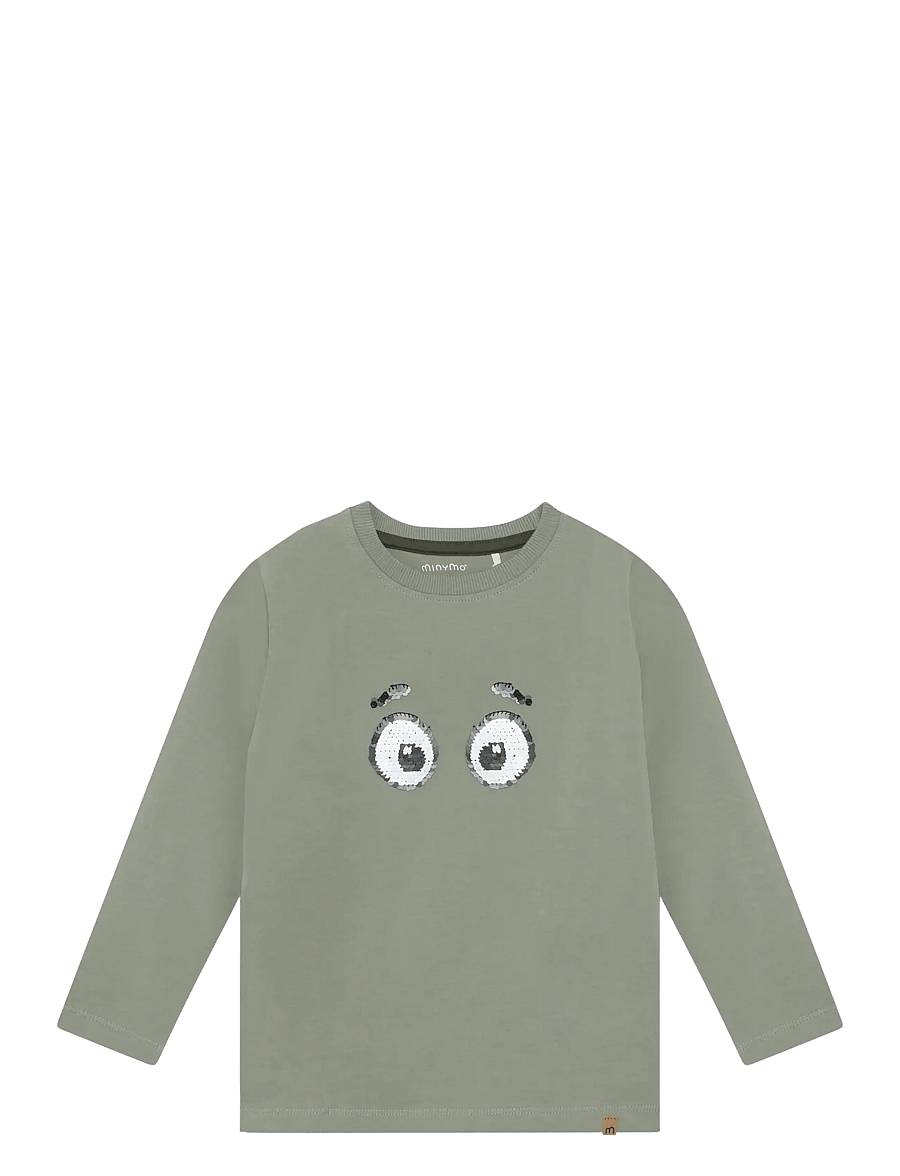 Minymo - T-shirt LS - långärmade t-shirts - shadow - 1