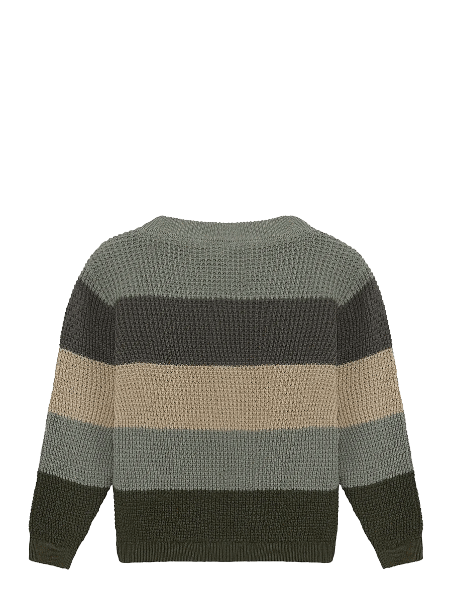 Minymo - Pullover LS Knit - trøjer - beetle - 1