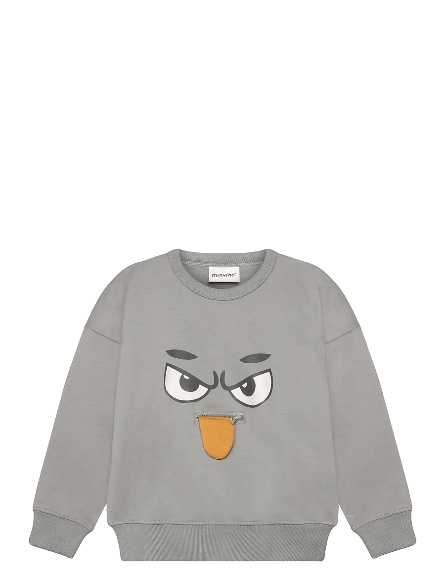 Minymo - Sweatshirt LS - sweatshirts - profile gray - 1