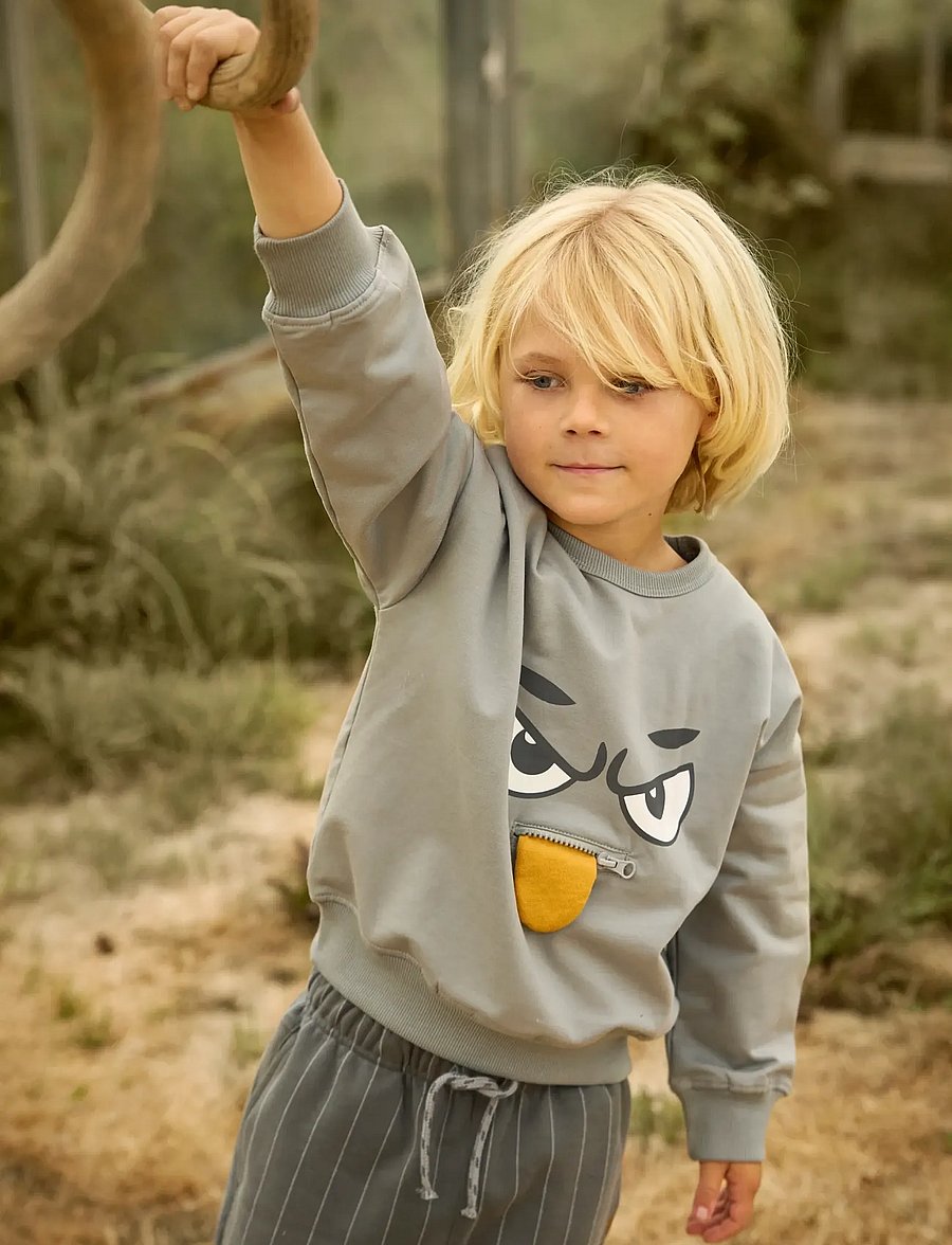 Minymo - Sweatshirt LS - sweatshirts - profile gray - 0